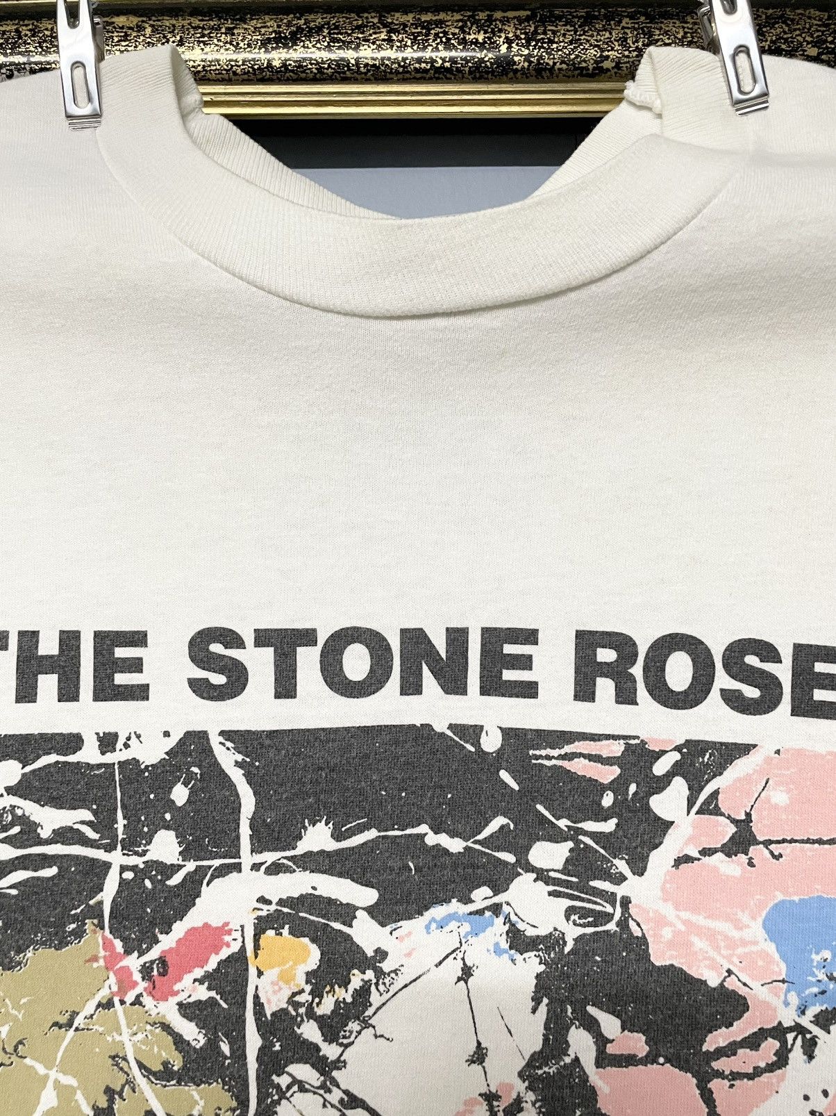 Vintage Vintage 90s The Stone Roses ‘She Bangs The Drums’ Og Tshirt Size US L / EU 52-54 / 3 - 7 Thumbnail