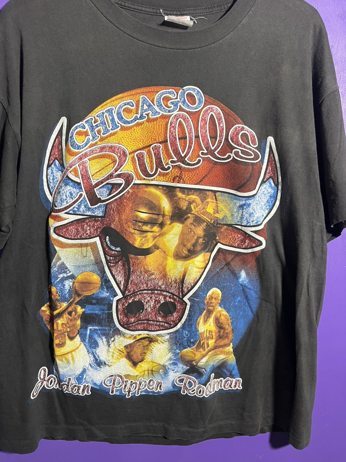 NBA × Rap Tees × Vintage Vintage 90s Chicago bulls going for 5 rap tee Size US XL / EU 56 / 4 - 3 Thumbnail