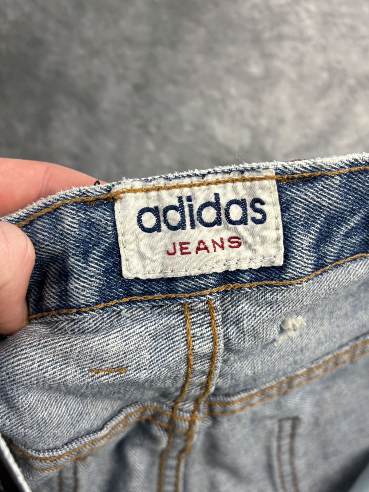 Adidas Vintage Adidas Jeans Shorts 90s Jorts Denim Baggy Loose Long Size US 32 / EU 48 - 4 Thumbnail