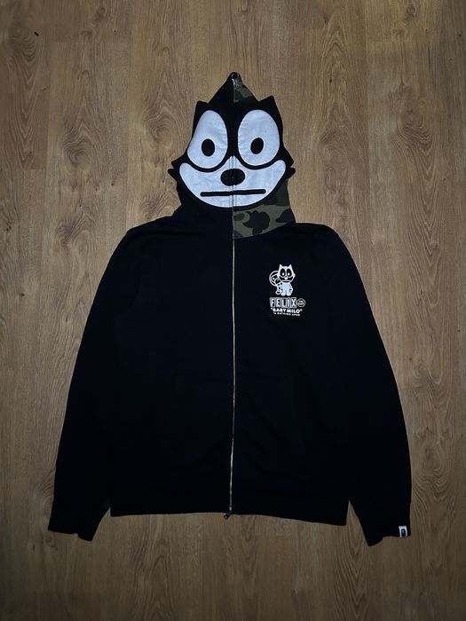 Bape deals cat hoodie