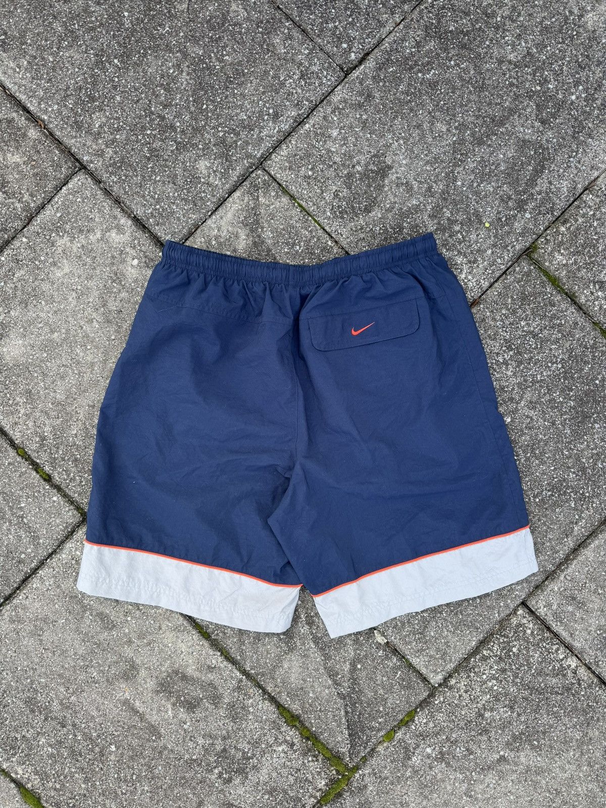 Nike × Vintage Vintage 00s Nike Essential Swoosh Baggy Track Shorts Size US 34 / EU 50 - 3 Thumbnail