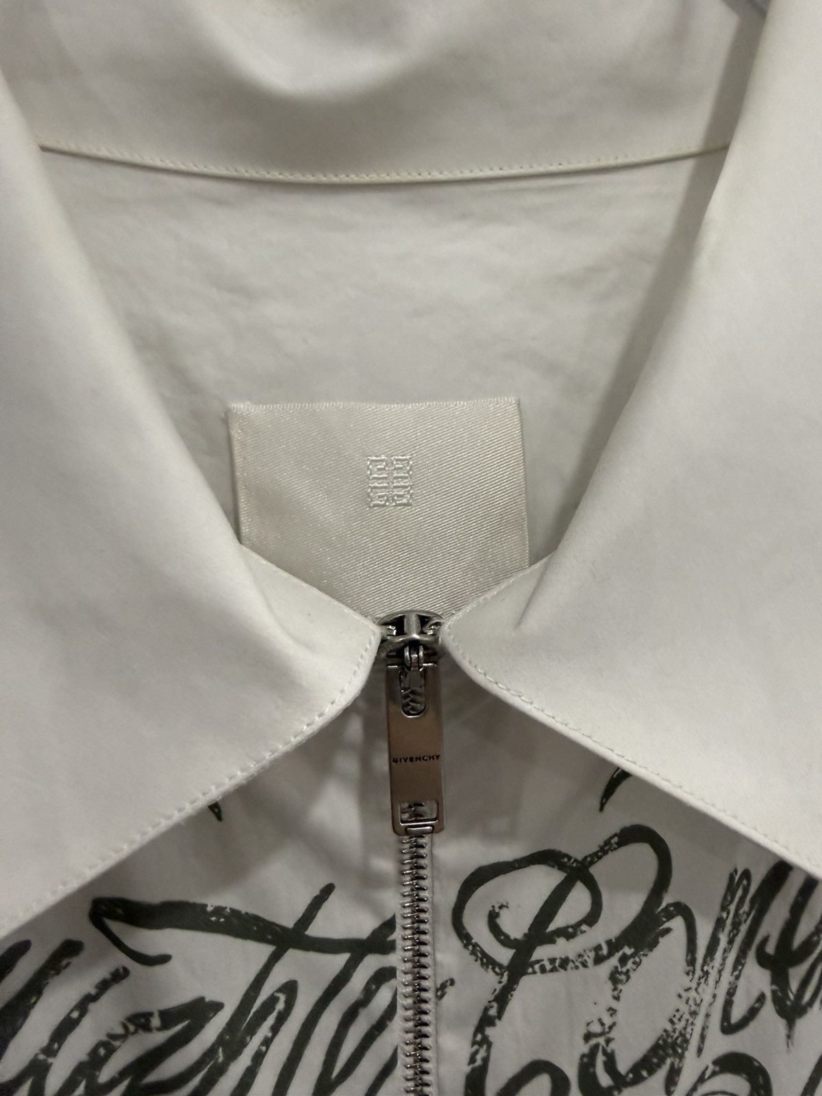 Givenchy Givenchy LA Tattoo Zip Up Poplin Shirt Size US L / EU 52-54 / 3 - 4 Thumbnail