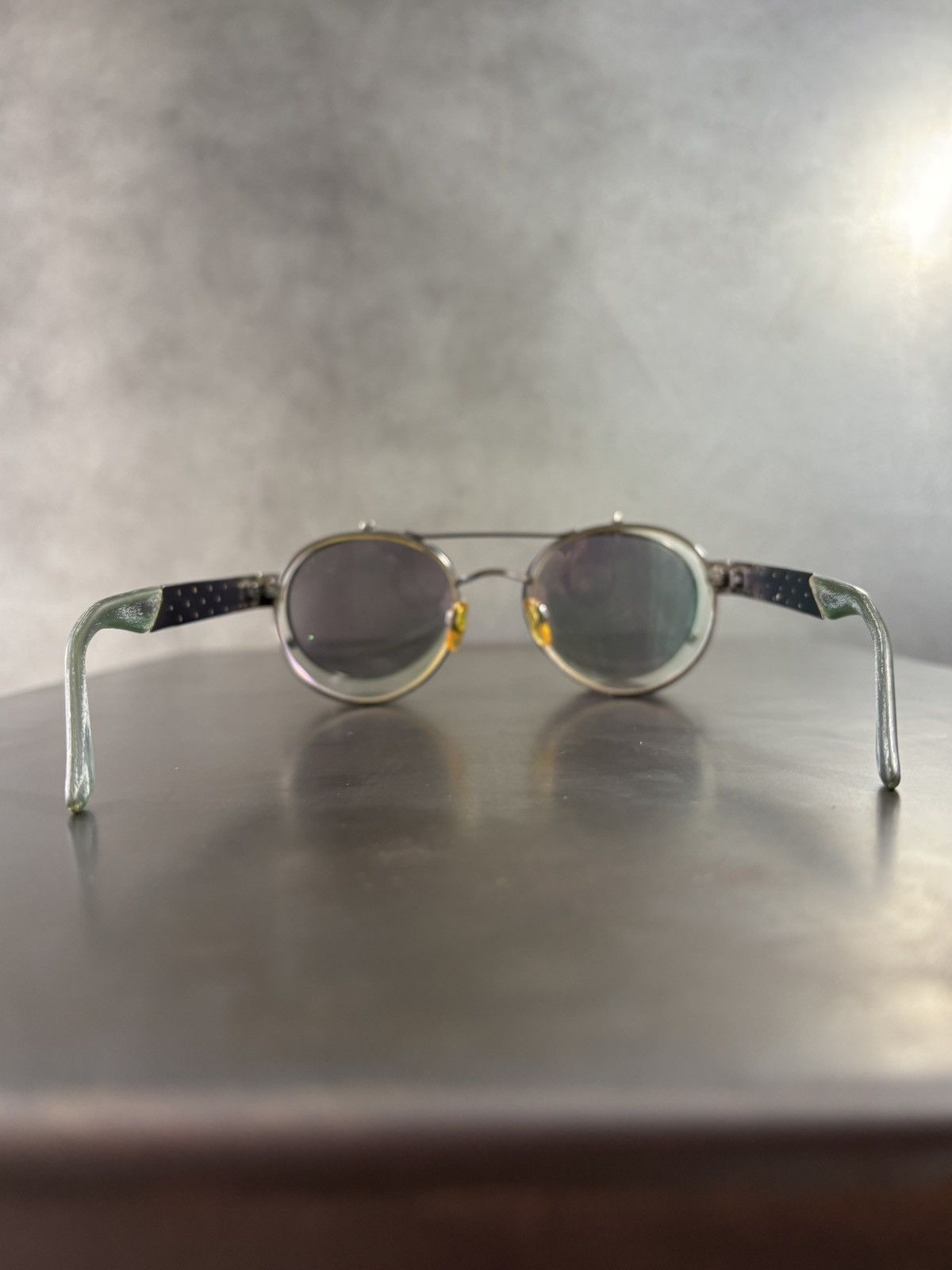 Giorgio Armani Vintage Giorgio Armani Sunglasses Frames Flip Up Glasses 657 Size ONE SIZE - 18 Thumbnail