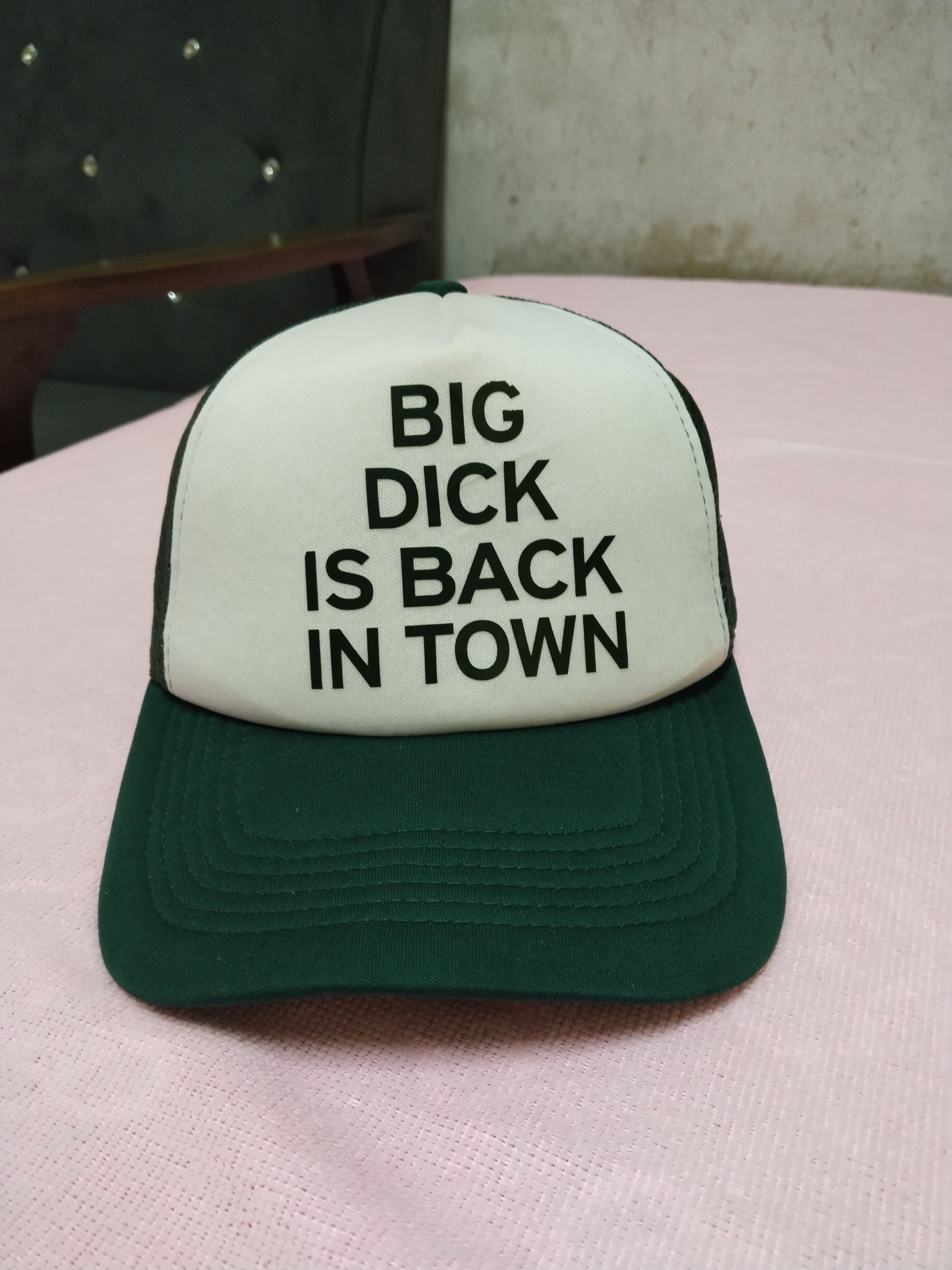 Vintage RARE SPENCER'S BIG DICK IS BACK IN TOWAN TRUCKER CAP Size ONE SIZE - 1 Thumbnail