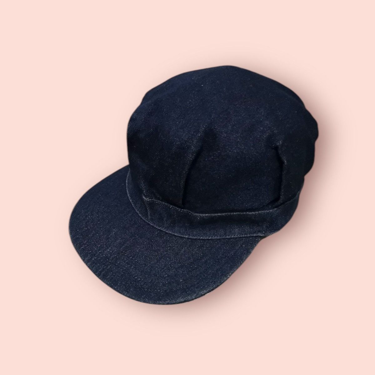 Japanese Brand × Vintage RARE REVERSIBLE DENIM/HICKORY STRIPES WORKER HAT JAPAN Size ONE SIZE - 3 Thumbnail