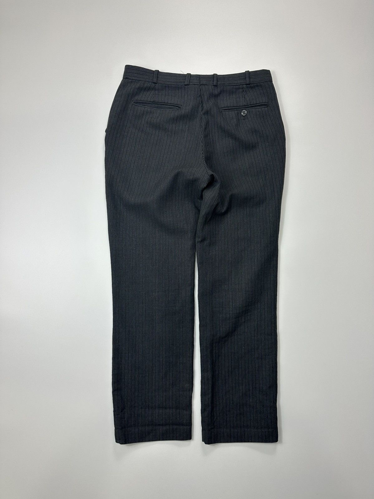 Christian Dior Monsieur 90's Christian Dior Monsieur Dress Pants Black Stripped Size US 27 - 2 Thumbnail
