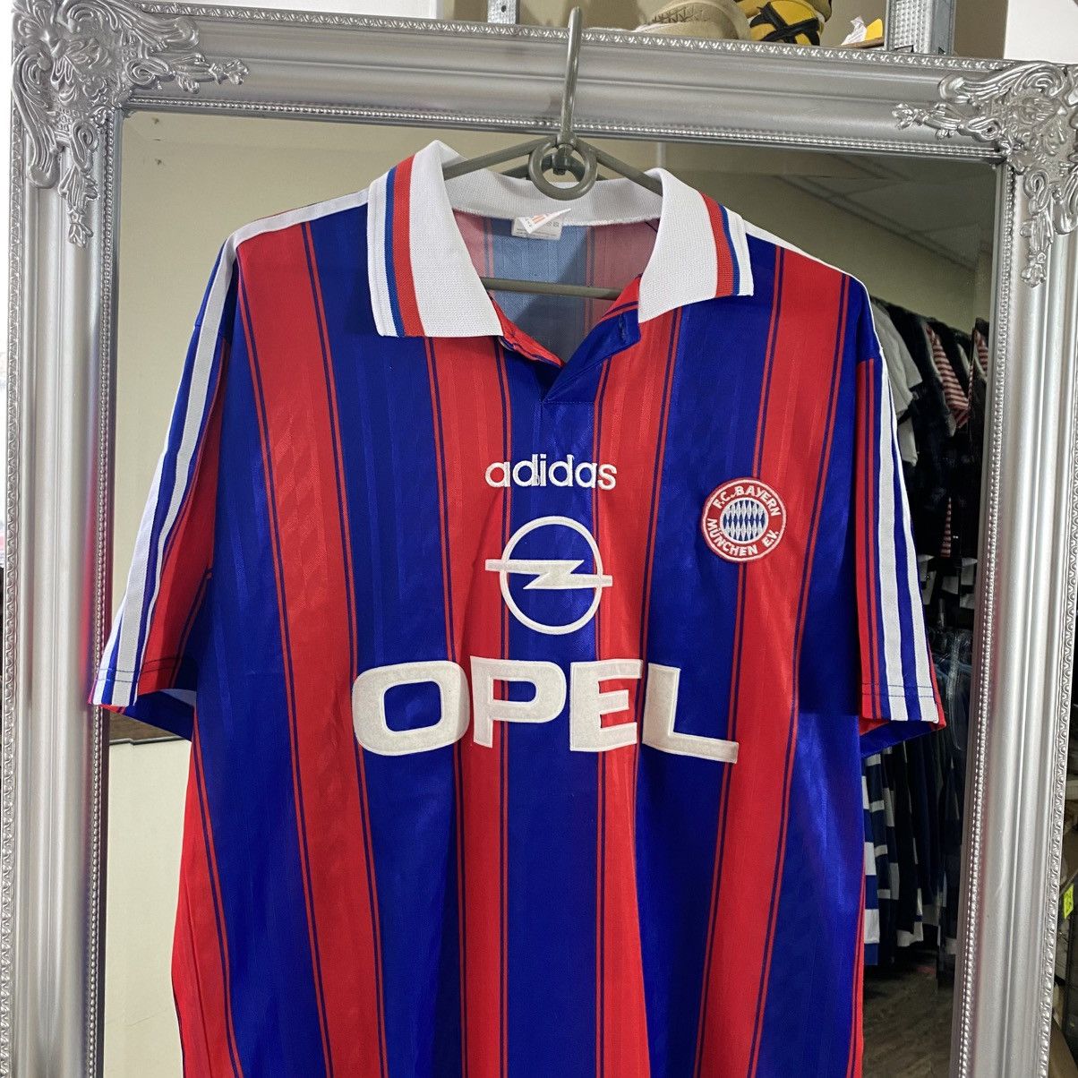Adidas Vintage Adidas FC Munich Bayern Soccer Jersey Opel Y2K Drill Size US M / EU 48-50 / 2 - 2 Thumbnail