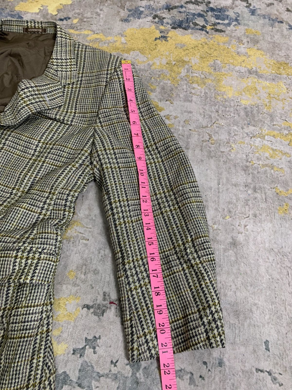 Vintage GIVENCHY PARIS TARTAN Blazer Jacket YABA STYLE Size US M / EU 48-50 / 2 - 12 Thumbnail