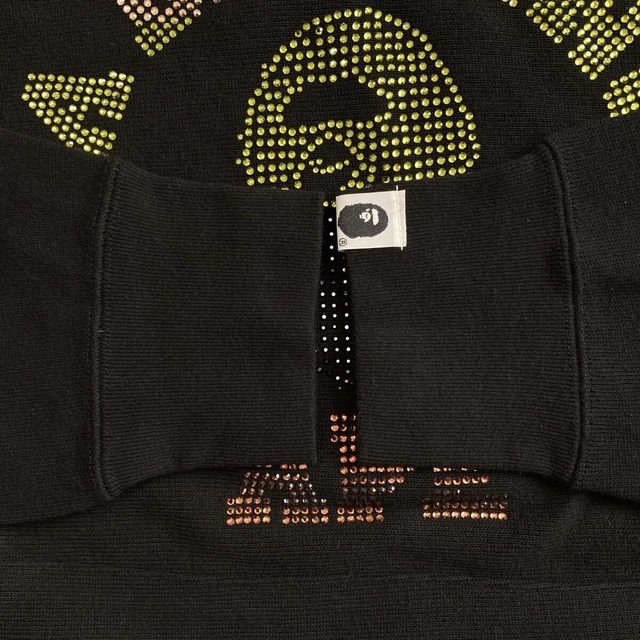 Bape × Swarovski BAPE Swarovski Gradient College Logo Pullover Hoodie NIGO Size US M / EU 48-50 / 2 - 7 Thumbnail