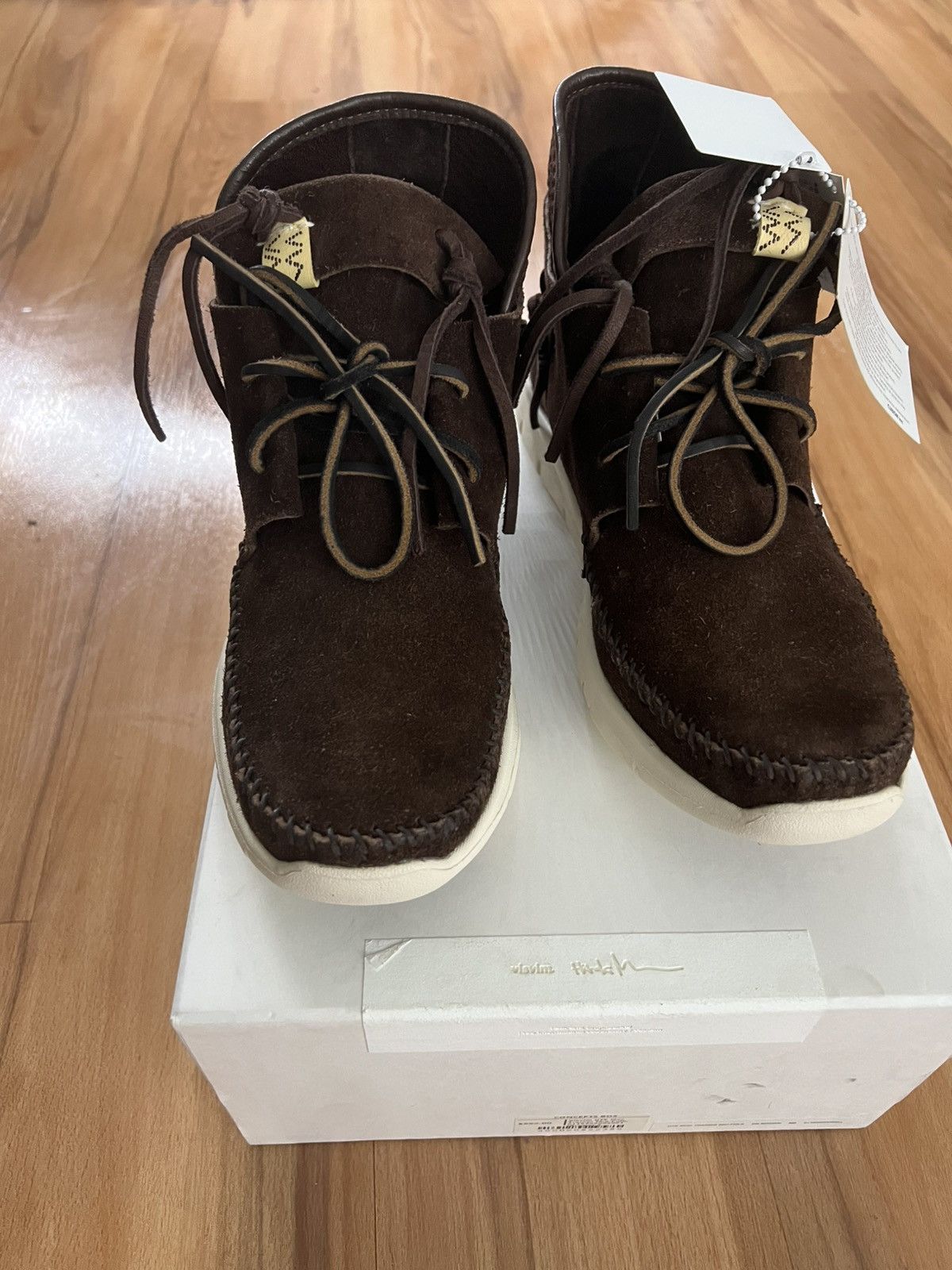 Visvim VISVIM UTE MOC TRAINER MID-FOLK DARK BROWN BROWN Size US 9 / EU 42 - 4 Thumbnail