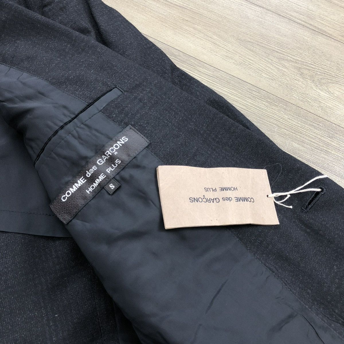 Comme des Garcons × Comme des Garcons Homme Plus AW91 Runaway Comme Des Garcons Homme Plus CDG Blazers Jacket Size 42S - 11 Thumbnail
