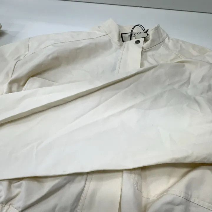 Gucci SS22 White Logo Embroidered Jumpsuit-2507