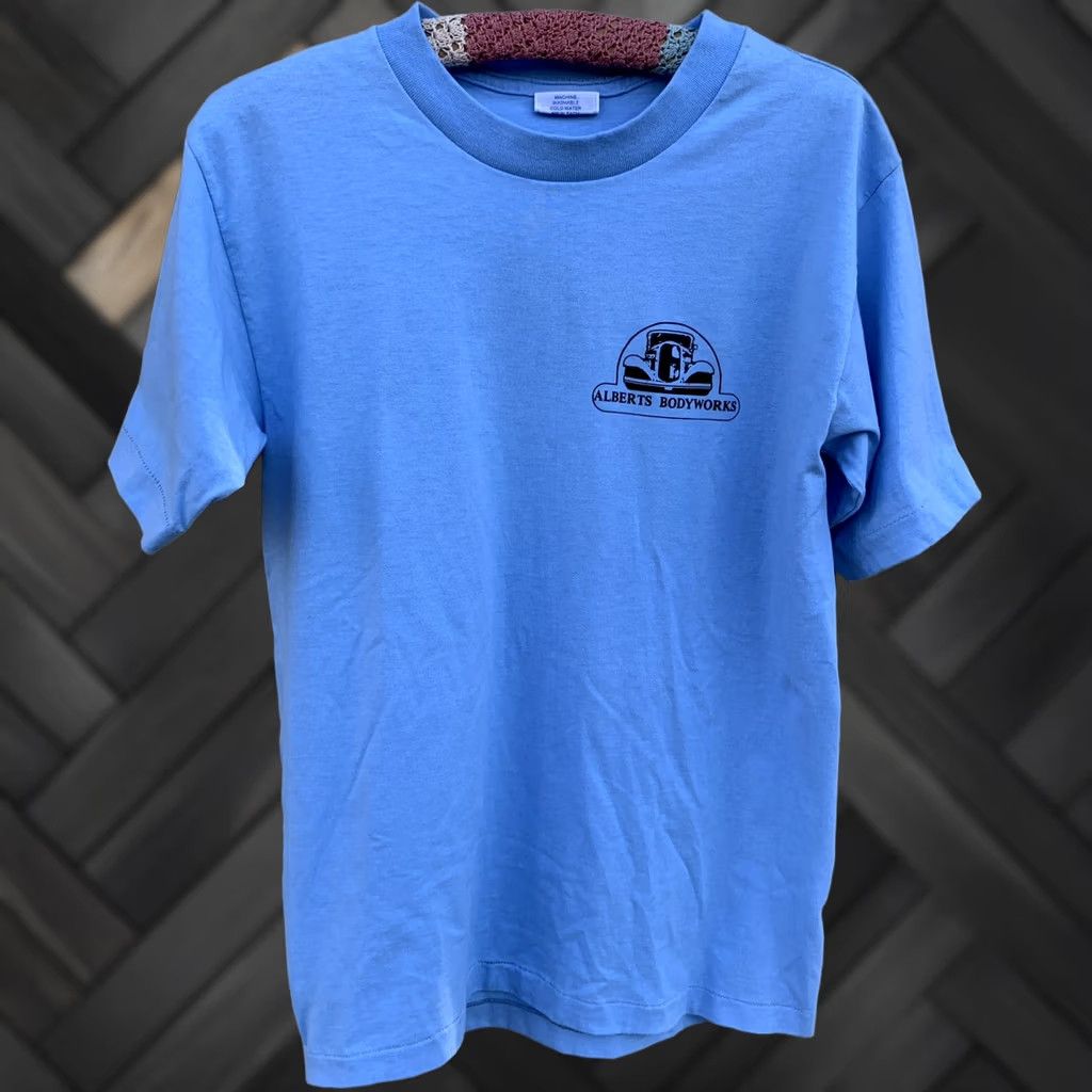 Vintage VINTAGE National Fifty Fifty T-Shirt Men's M Blue Cotton Polyester Car Graphic 1980s Size US M / EU 48-50 / 2 - 1 Thumbnail