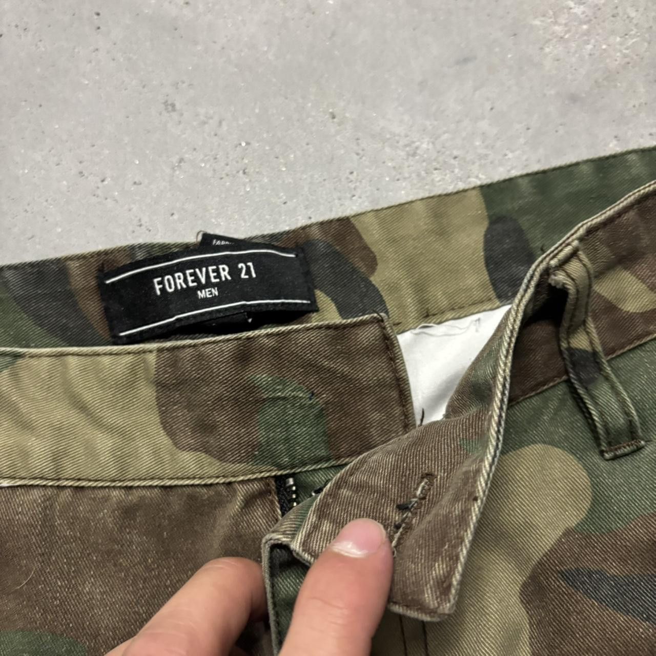 Japanese Brand × Vintage Crazy Vintage Y2K/2000s Grunge Camo Streetwear Cargo Pants! Size US 32 / EU 48 - 7 Thumbnail