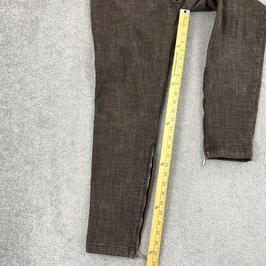 Max Mara Max Mara Pants US 8 W30 L28 Brown Slim Leg Ankle Zip Trousers Casual Work Womens Size 30" / US 8 / IT 44 - 4 Thumbnail