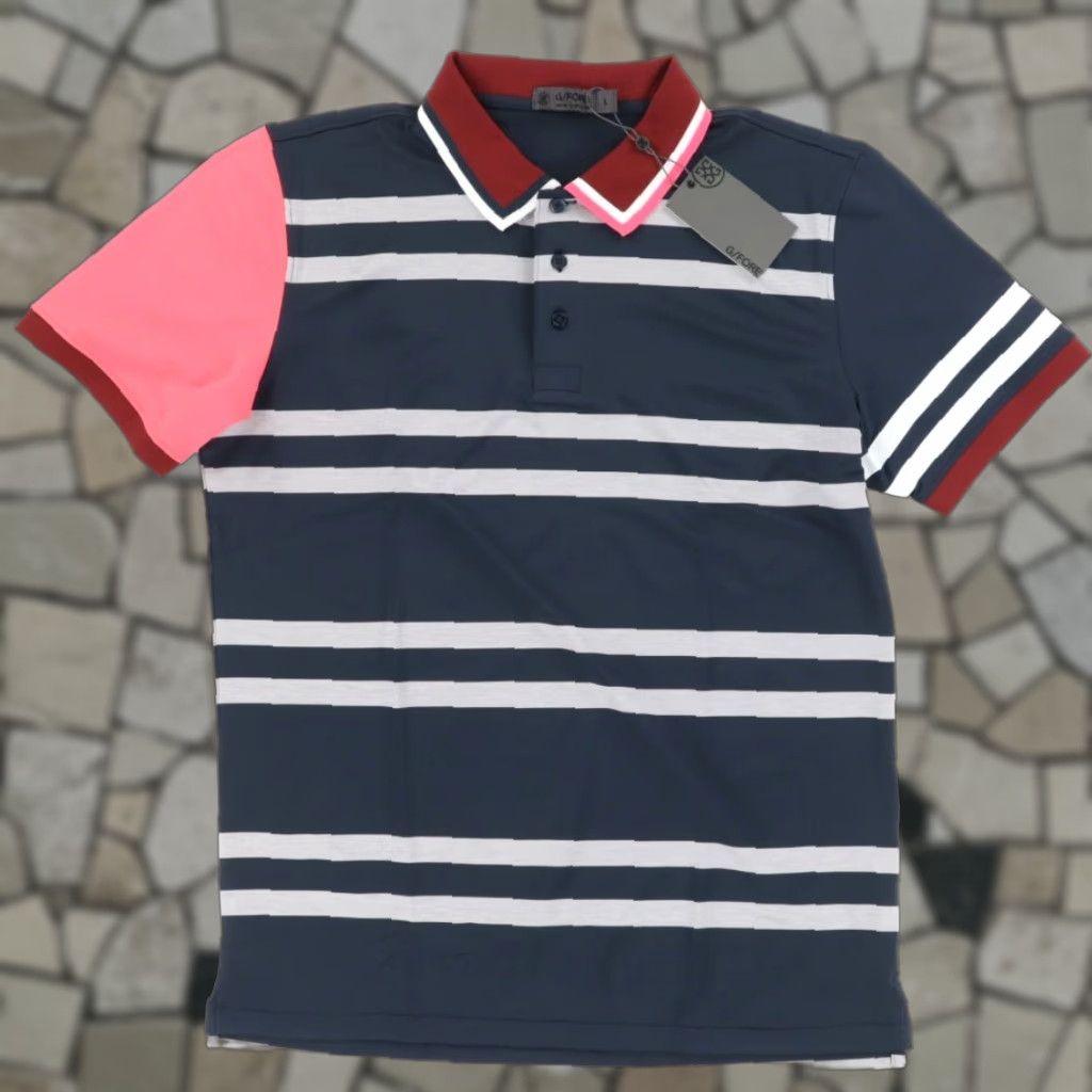 G/FORE G/Fore Variegated Tech Stretch Striped Polo Shirt Twilight Men's L Shirt Polo Shirt Twilight Men L Striped Tech Stretch Size US L / EU 52-54 / 3 - 1 Thumbnail
