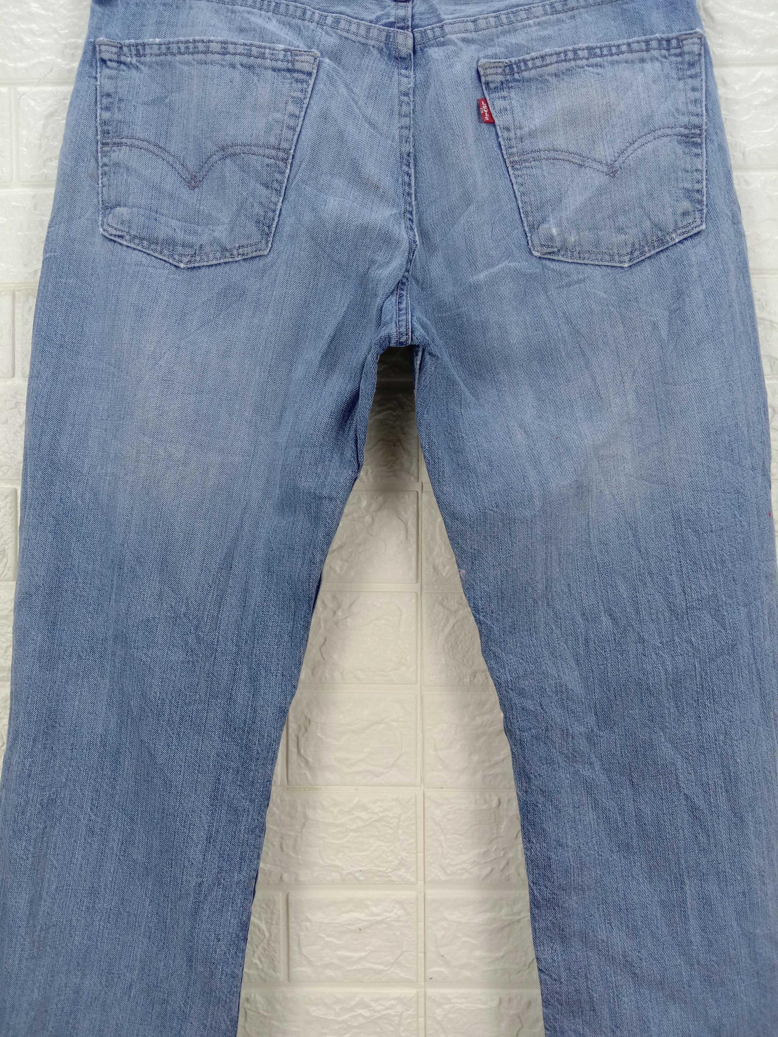 Levi's Vintage Levi's 514 Slim Straight Ripped Jeans Size US 32 / EU 48 - 7 Thumbnail