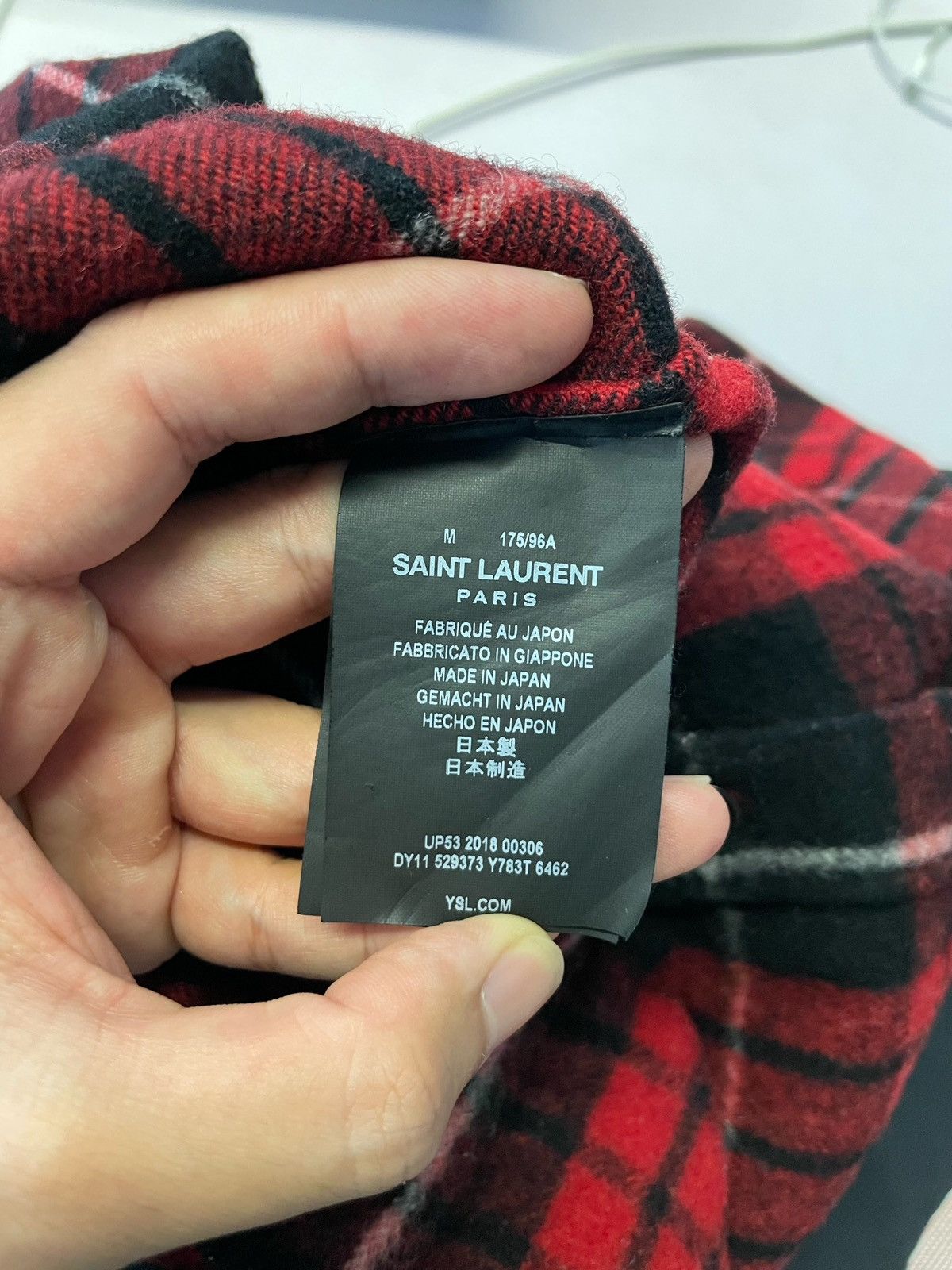 Saint Laurent Paris Saint Laurent Pairs SLP SS18 Flannel Plaid Shirt Size US M / EU 48-50 / 2 - 10 Thumbnail