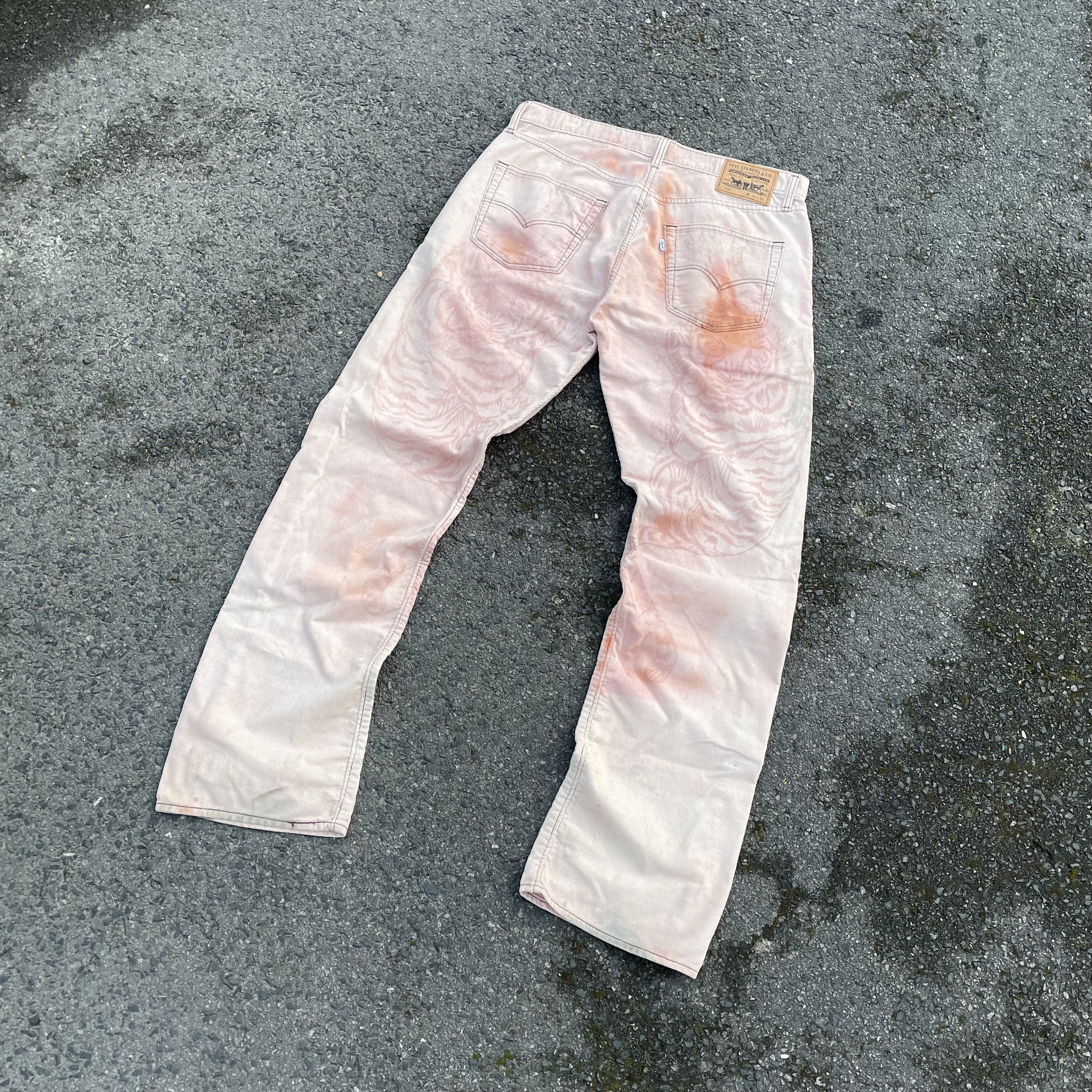 Levi's Levi's custom tiger Upcycled pants 1 of 1 streetwear Y2K Size US 36 / EU 52 - 3 Thumbnail