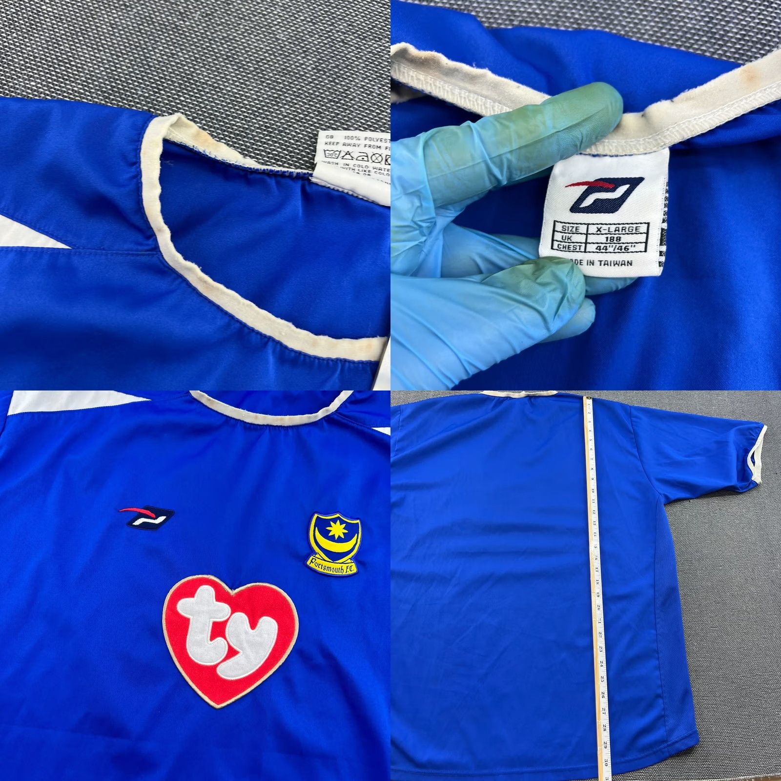 Vintage Portsmouth 2003-2005 Home Football Jersey Mens XL Adult Blue Anniversary Jersey Football Mens XL Blue Anniversary Size US XL / EU 56 / 4 - 8 Thumbnail