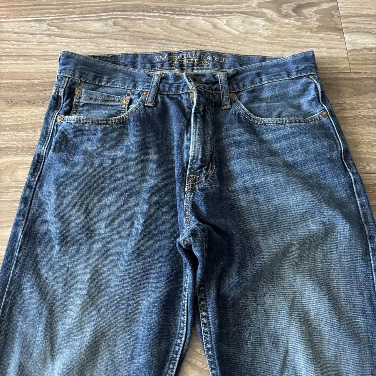 Japanese Brand Crazy Vintage Y2K/2000s Grunge Dark Wash Denim Jeans! 32x34 Size US 32 / EU 48 - 5 Thumbnail