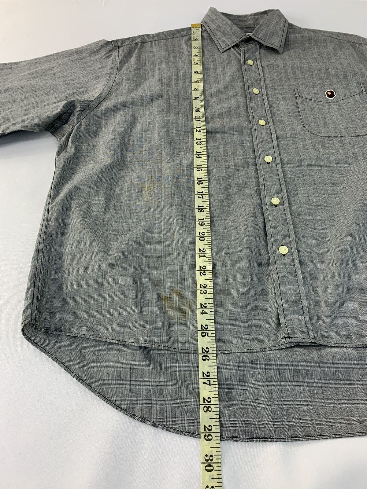 Bape A Bathing Ape Chambray Oxford Shirt Single Pocket Size US XL / EU 56 / 4 - 14 Thumbnail