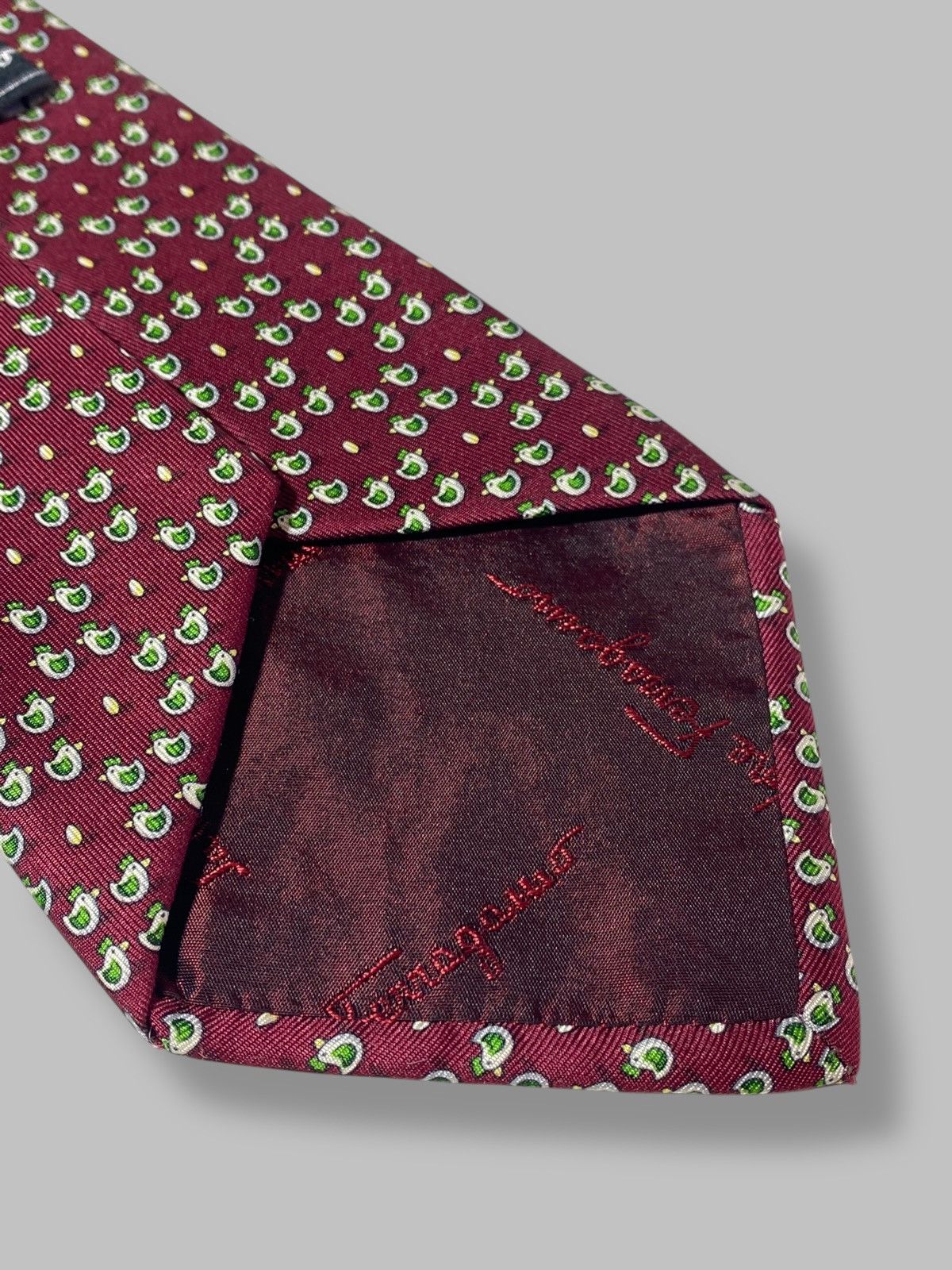 Salvatore Ferragamo Salvatore Ferragamo Vintage Silk Tie Monogram Size ONE SIZE - 9 Thumbnail