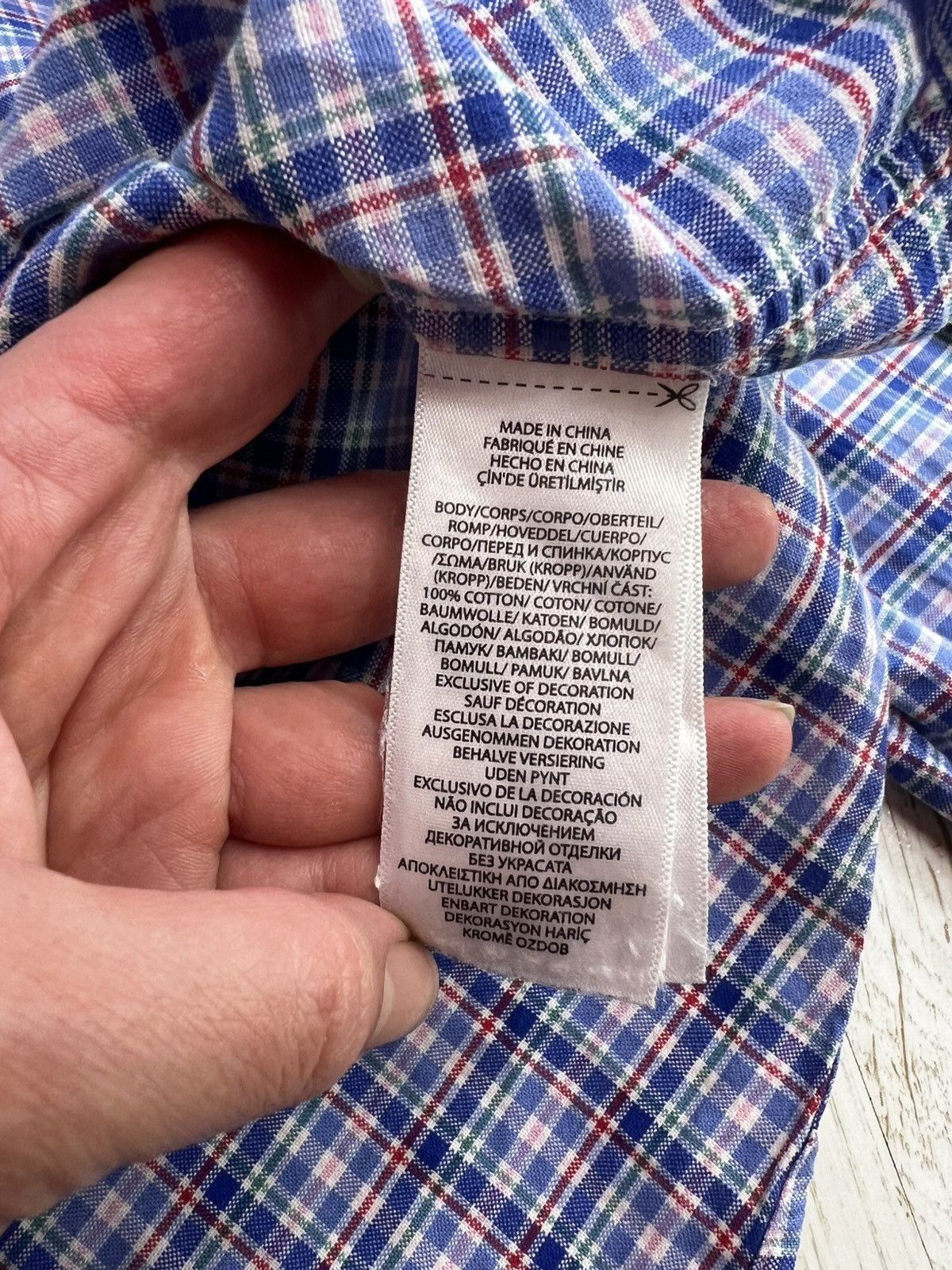 Ralph Lauren Ralph Lauren Classic Fit Plaid Shirt Blue Red Check Cotton Size US XL / EU 56 / 4 - 7 Thumbnail