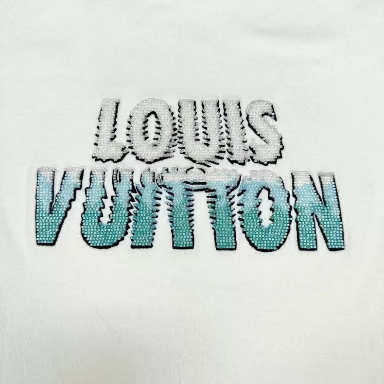 Louis Vuitton Louis Vuitton Short Sleeve TShirt with Embroidery-2506 Size US L / EU 52-54 / 3 - 3 Thumbnail