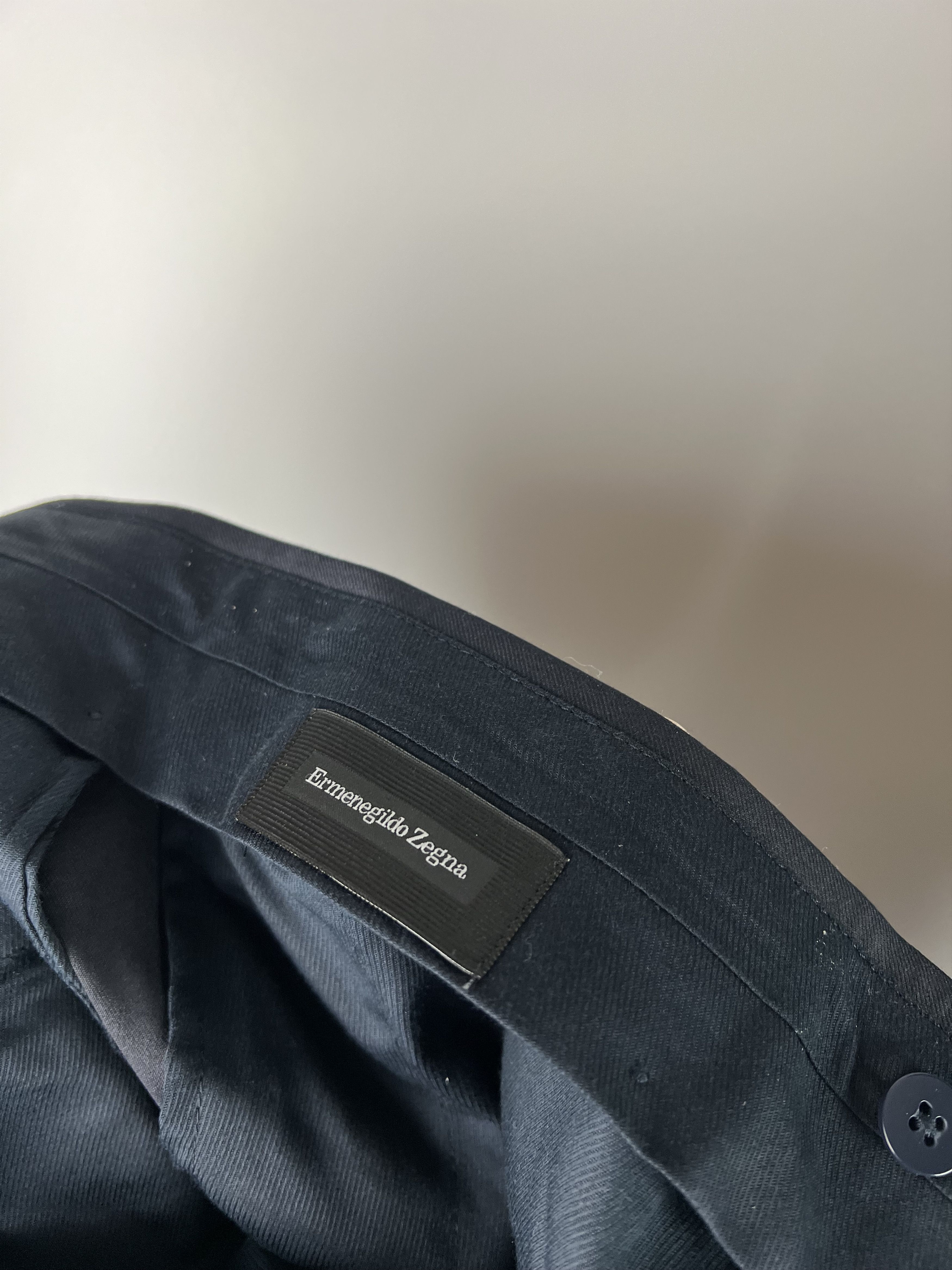 Ermenegildo Zegna Ermenegildo Zegna Trofeo Navy Blue Wool Suit Size EU50 Size 50R - 18 Thumbnail