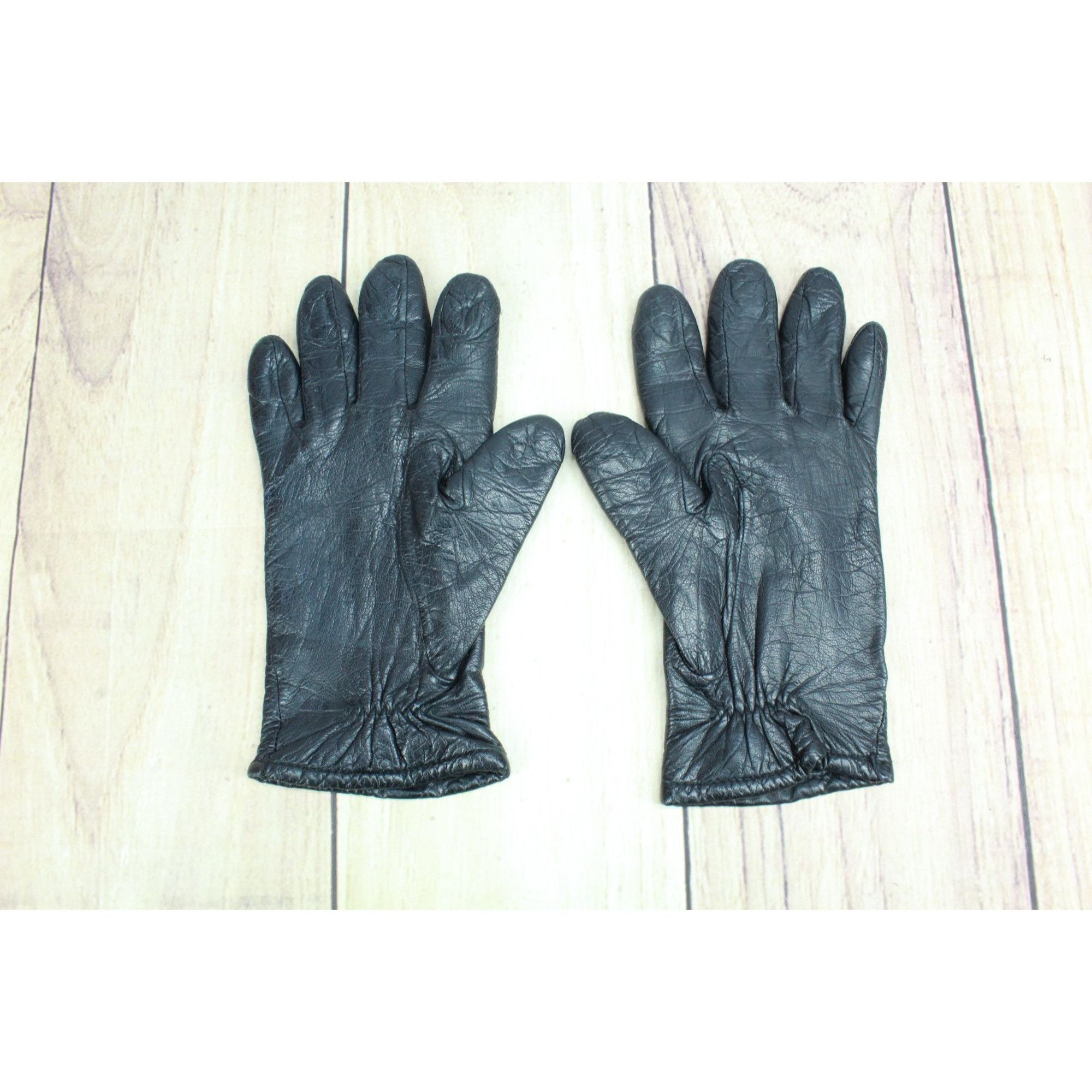 Other Women's Black Soft Genuine Leather Lined Gloves Size 7 Size ONE SIZE - 2 Thumbnail