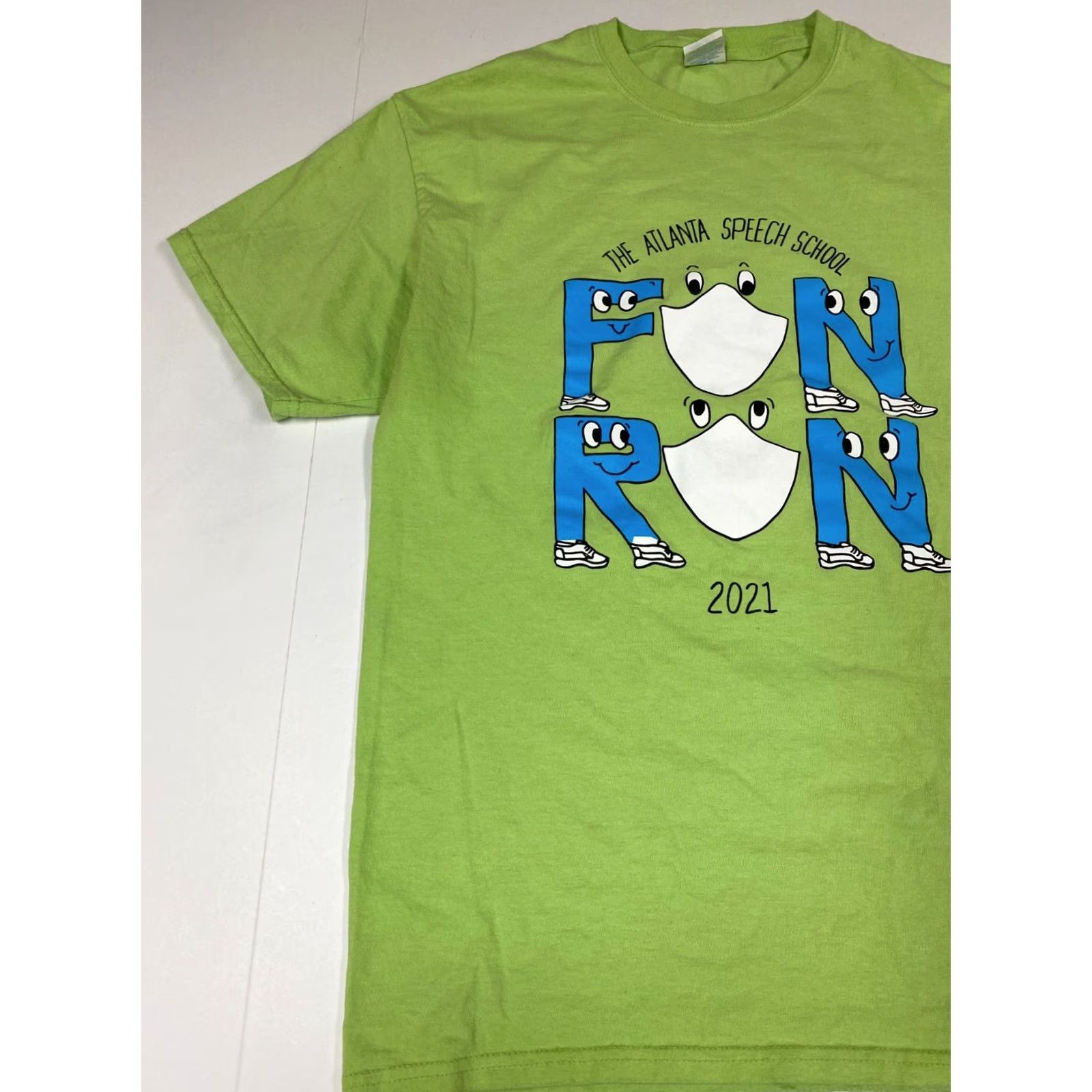 Port & Company Port & Company Atlanta School Mens Shirt L Green T-Shirt Short Sleeve Crew Neck Cotton Logo Shirt Mens Size US L / EU 52-54 / 3 - 3 Thumbnail