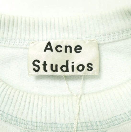 Acne Studios ACNE STUDIOS Oversized Logo Print Sweatshirt Light Blue XS Size US XS / EU 42 / 0 - 3 Thumbnail