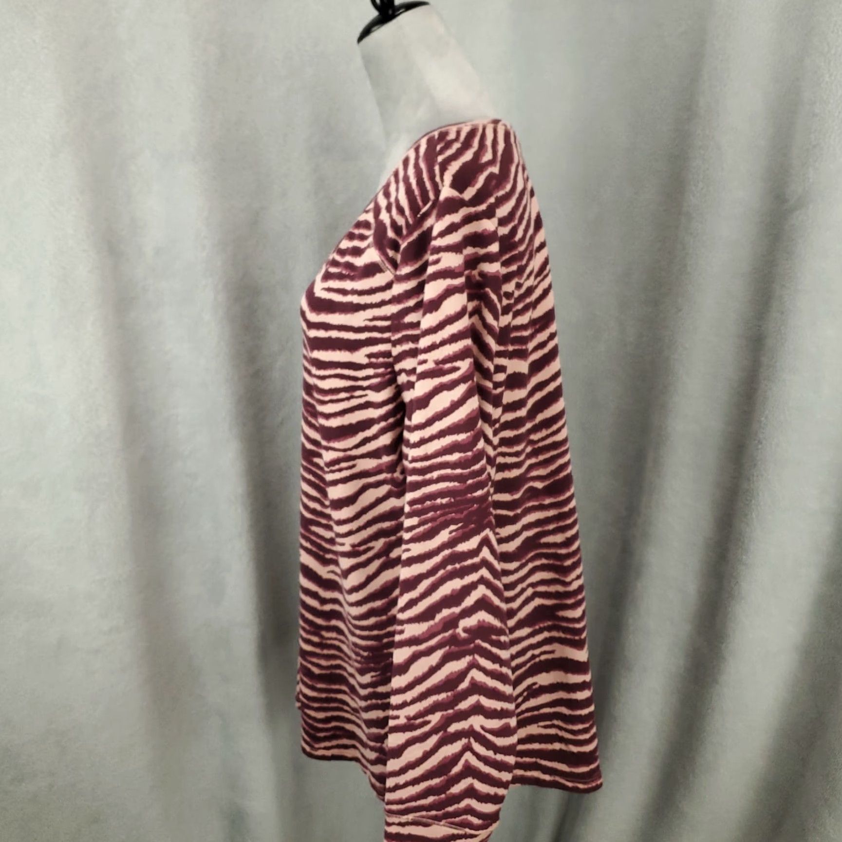 Vintage Belle Kim Gravel Top Womens Sz XL Brushed Animal Print Tiger Soft Sweatshirt Top Size XL / US 12-14 / IT 48-50 - 3 Thumbnail