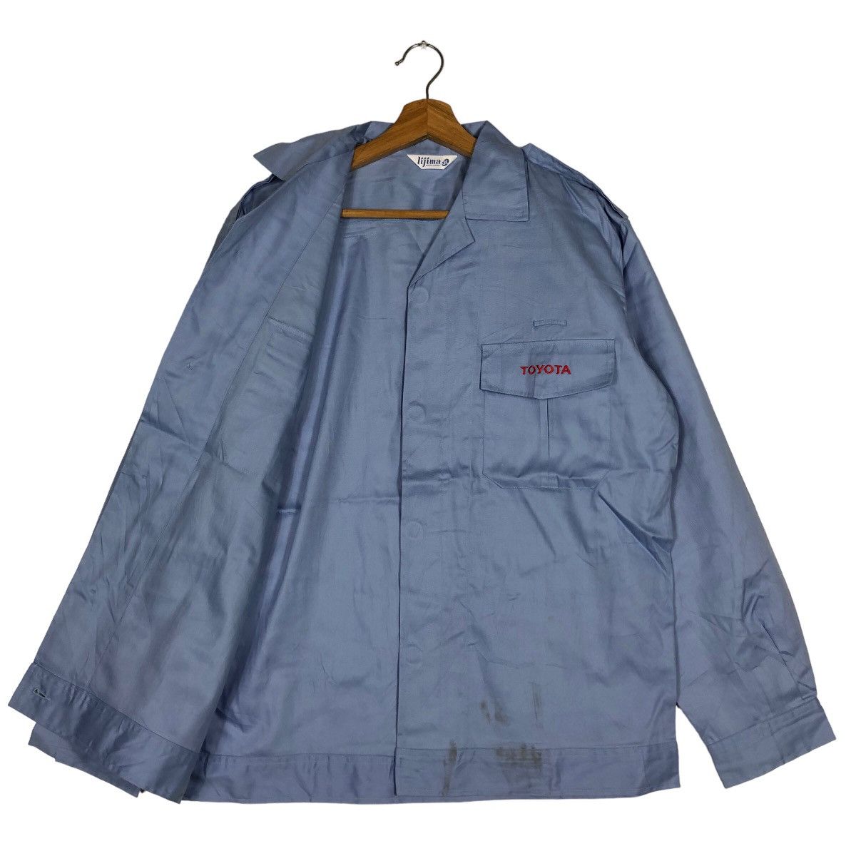 Japanese Brand 🔥Rare Work Jacket Vintage Toyota Racing Big Logo Size US L / EU 52-54 / 3 - 9 Thumbnail