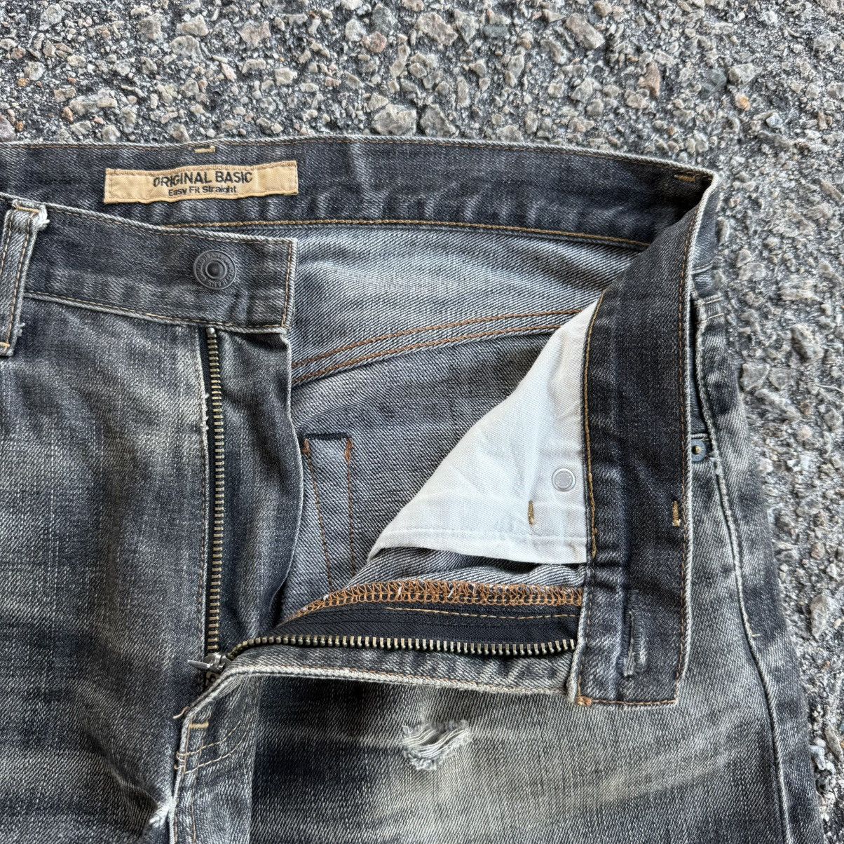 Japanese Brand VINTAGE S003 STRAIGHT FADED JEAN DENIM PANTS Size US 33 - 8 Thumbnail