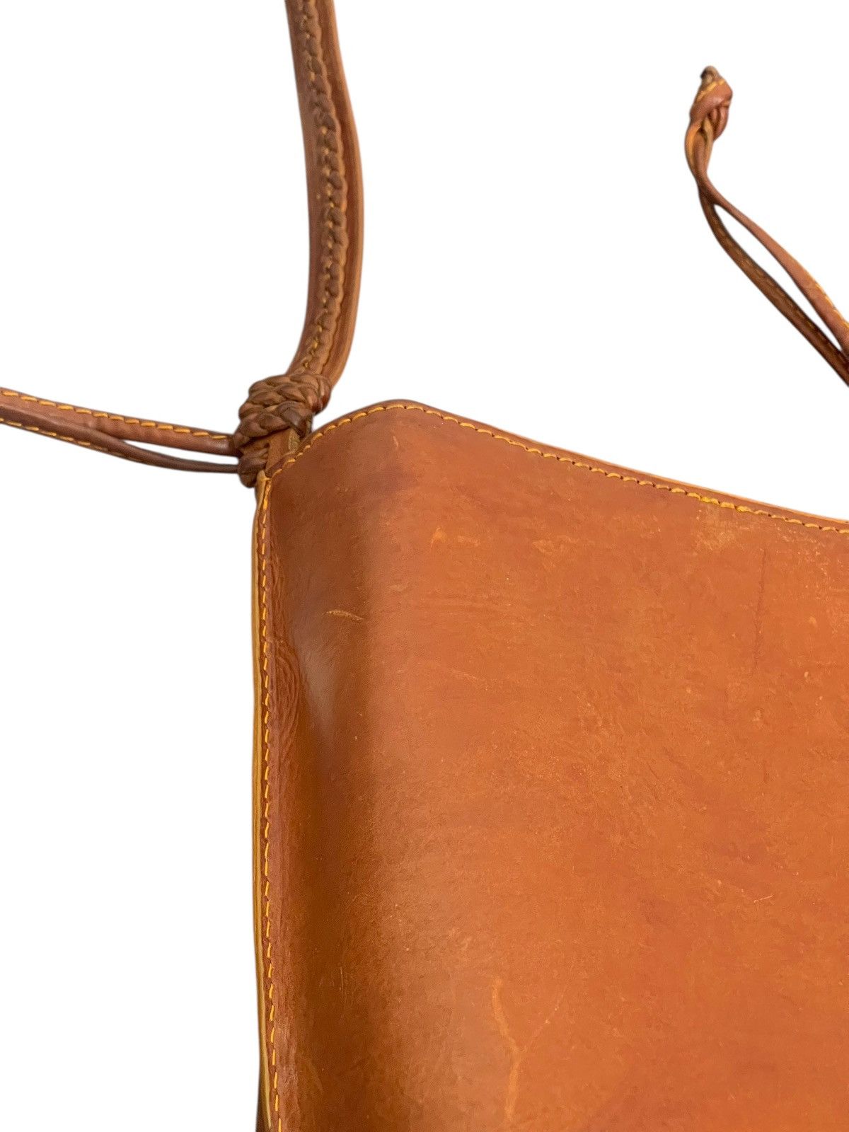 Comme des Garcons × Stussy Full Leather Beauty Patina Re Creation Cross Body Bag 2🟩0 Size ONE SIZE - 10 Thumbnail