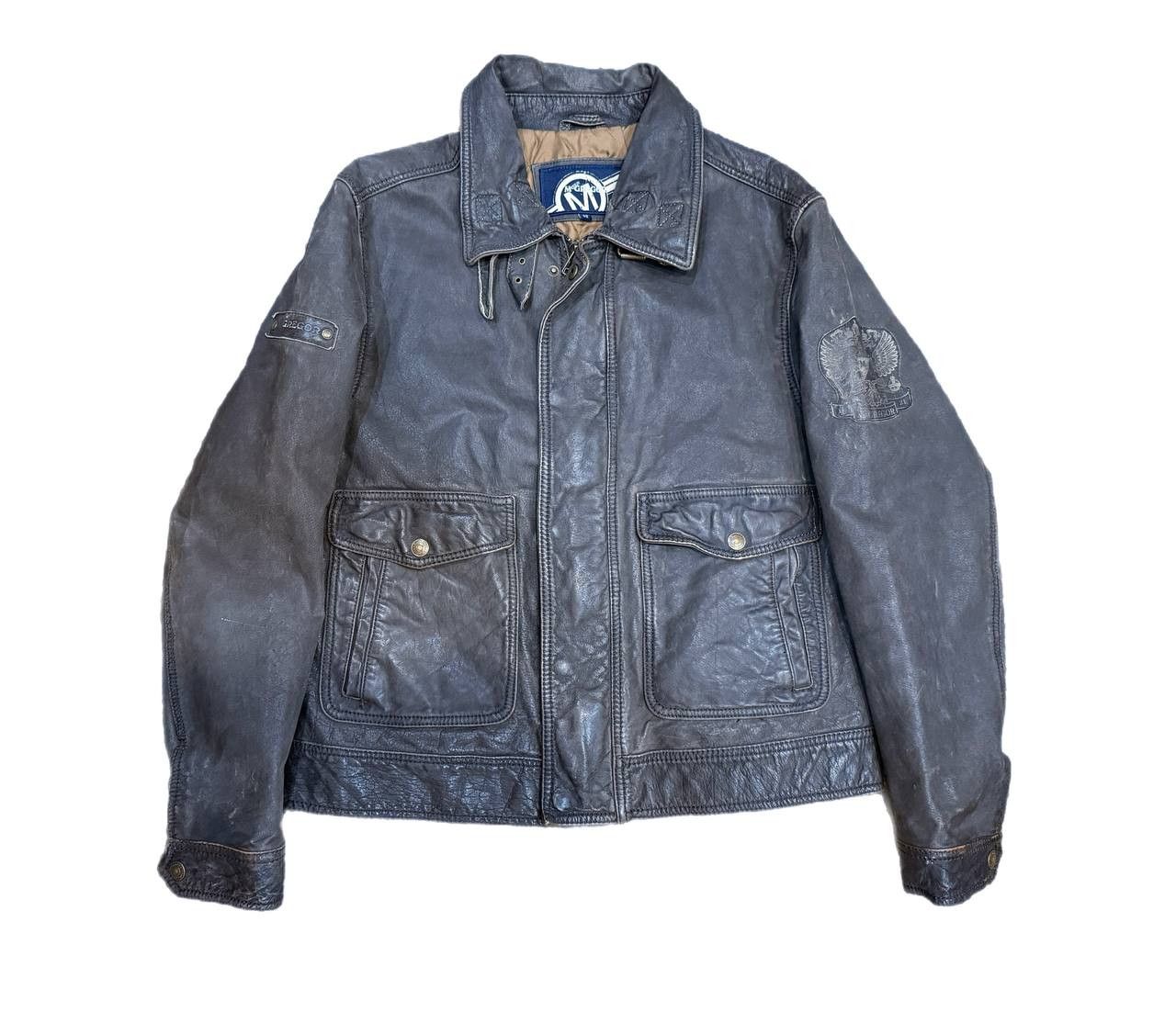 McGregor Vintage McGregor Motorcycle Leather Bomber / Flight Jacket Size US L / EU 52-54 / 3 - 1 Thumbnail