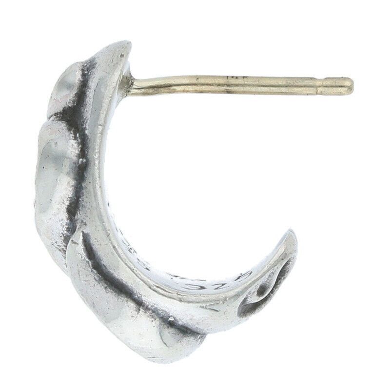 Chrome Hearts Carved Teardrop Silver Earring