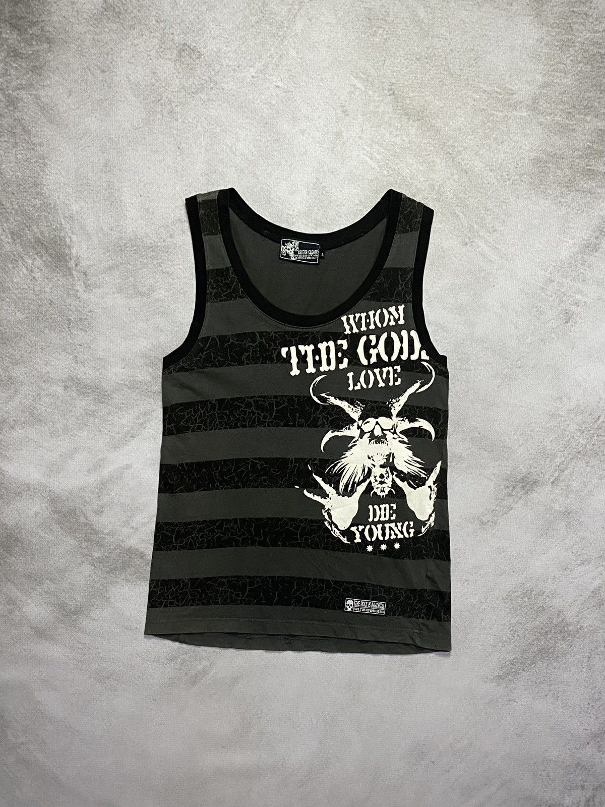 Japanese Brand Center Clease Grunge Tank Top Size US L / EU 52-54 / 3 - 2 Thumbnail