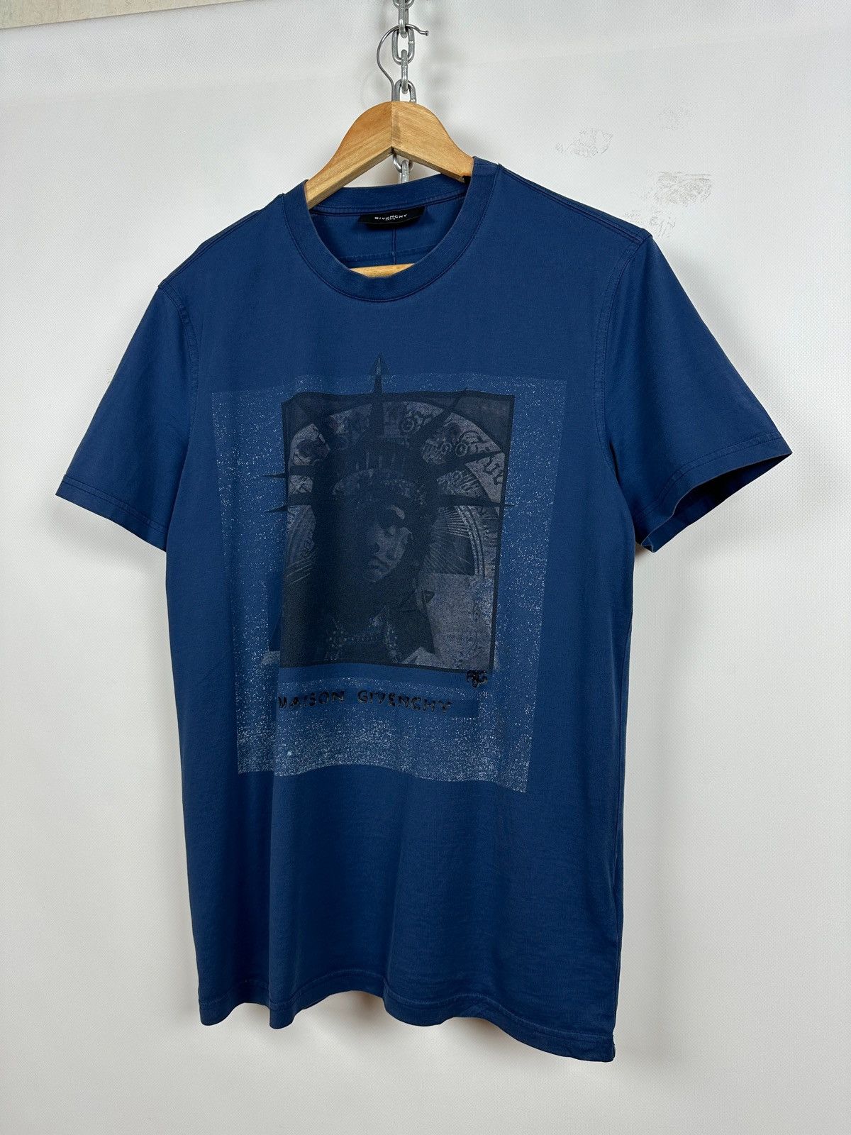 Givenchy Givenchy Statue Of Liberty Blue T-Shirt Size US M / EU 48-50 / 2 - 3 Thumbnail