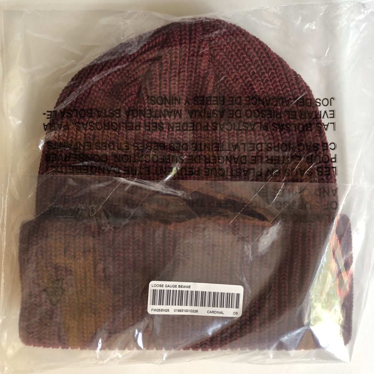 Supreme FW25 Supreme Loose Gauge Beanie CARDINAL Size ONE SIZE - 3 Thumbnail