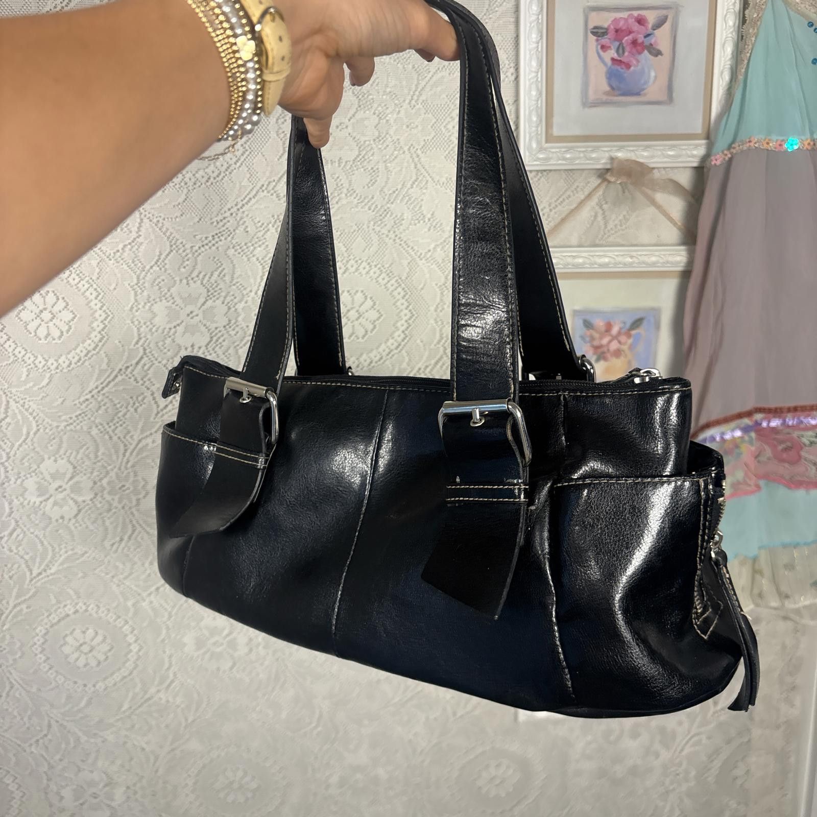 Other vintage leather staple basic shoulder bag purse Size ONE SIZE - 2 Thumbnail