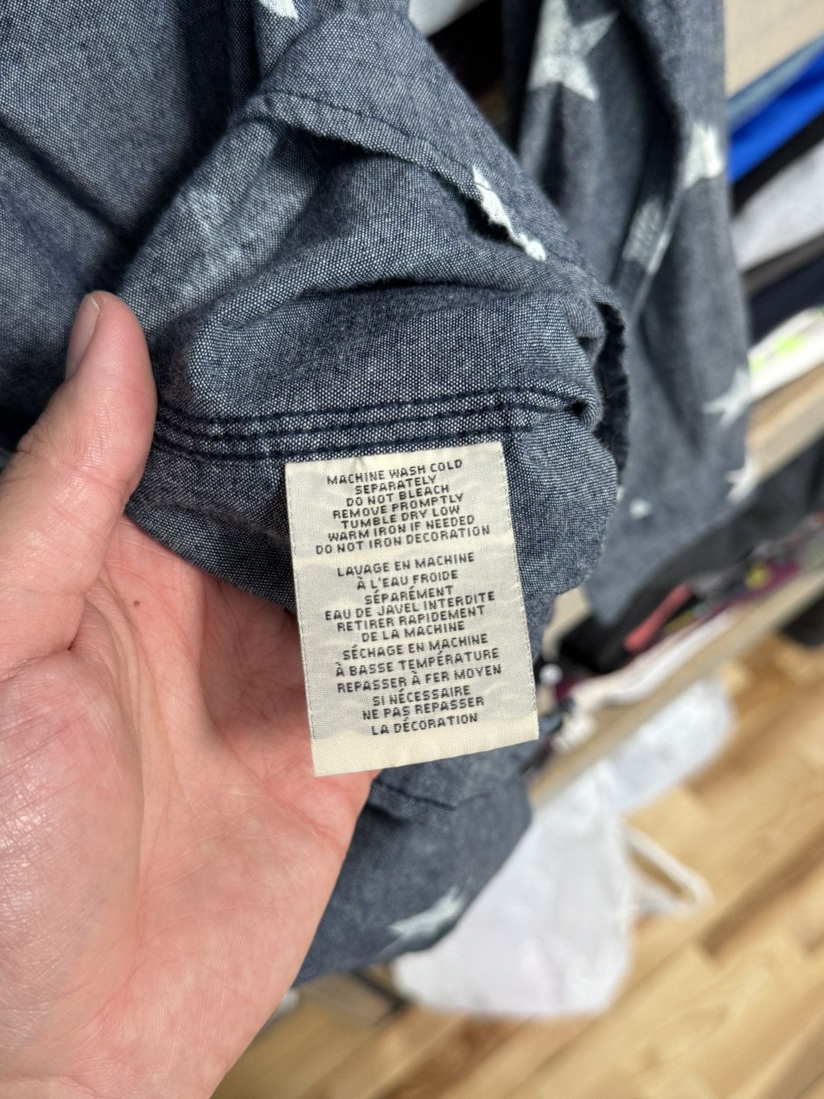 Denim & Supply Ralph Lauren Denim Supply Ralph Lauren Button Shirt Size L Star Chambray Size US L / EU 52-54 / 3 - 5 Thumbnail