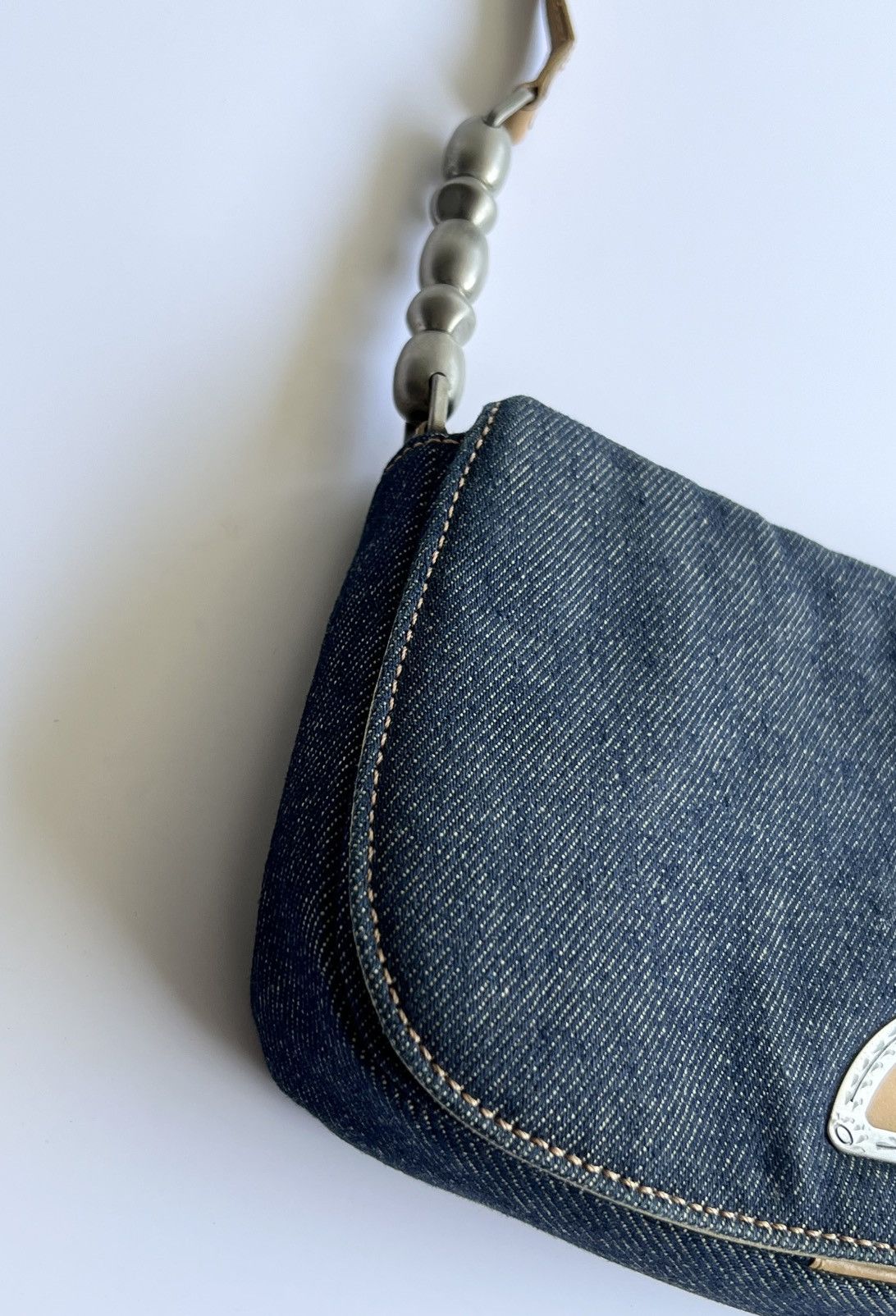 Dior RARE - Dior John Galliano - S/S00 Denim Melice Shoulder Bag Size ONE SIZE - 7 Thumbnail