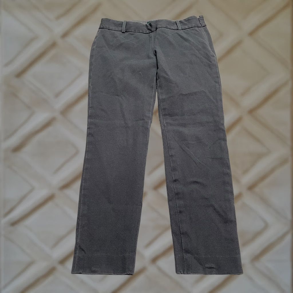 J.Crew J.Crew Minnie City Fit Twill Pants Womens 00 Dark Gray Crop 28x25 Chino Stretch Casual Formal Workwear Regular Size 25" / US 0 / IT 36 - 1 Thumbnail