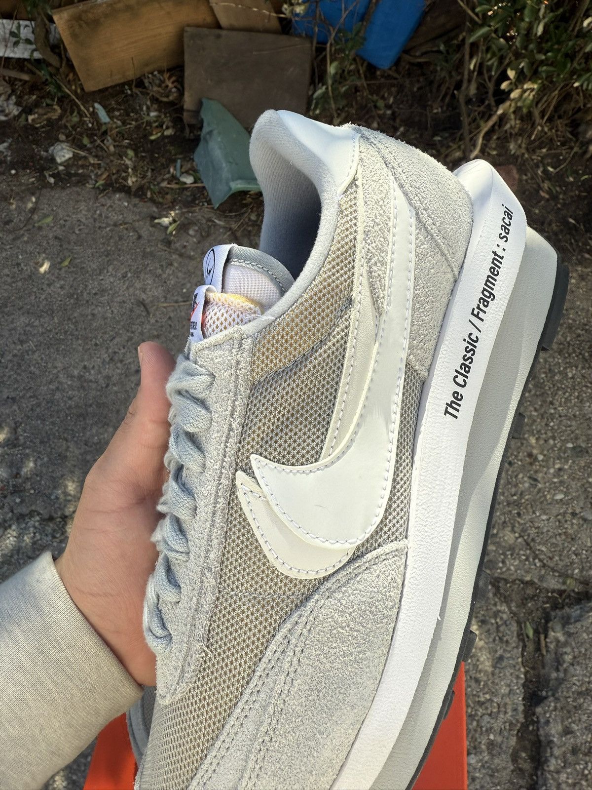 Nike Nike Sacai Fragment LD Waffle “Grey” Size US 9.5 / EU 42-43 - 5 Thumbnail