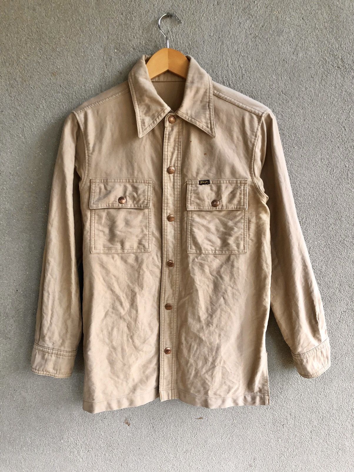 Vintage Vintage Wrangler shirt Jacket snap button Size US M / EU 48-50 / 2 - 1 Thumbnail