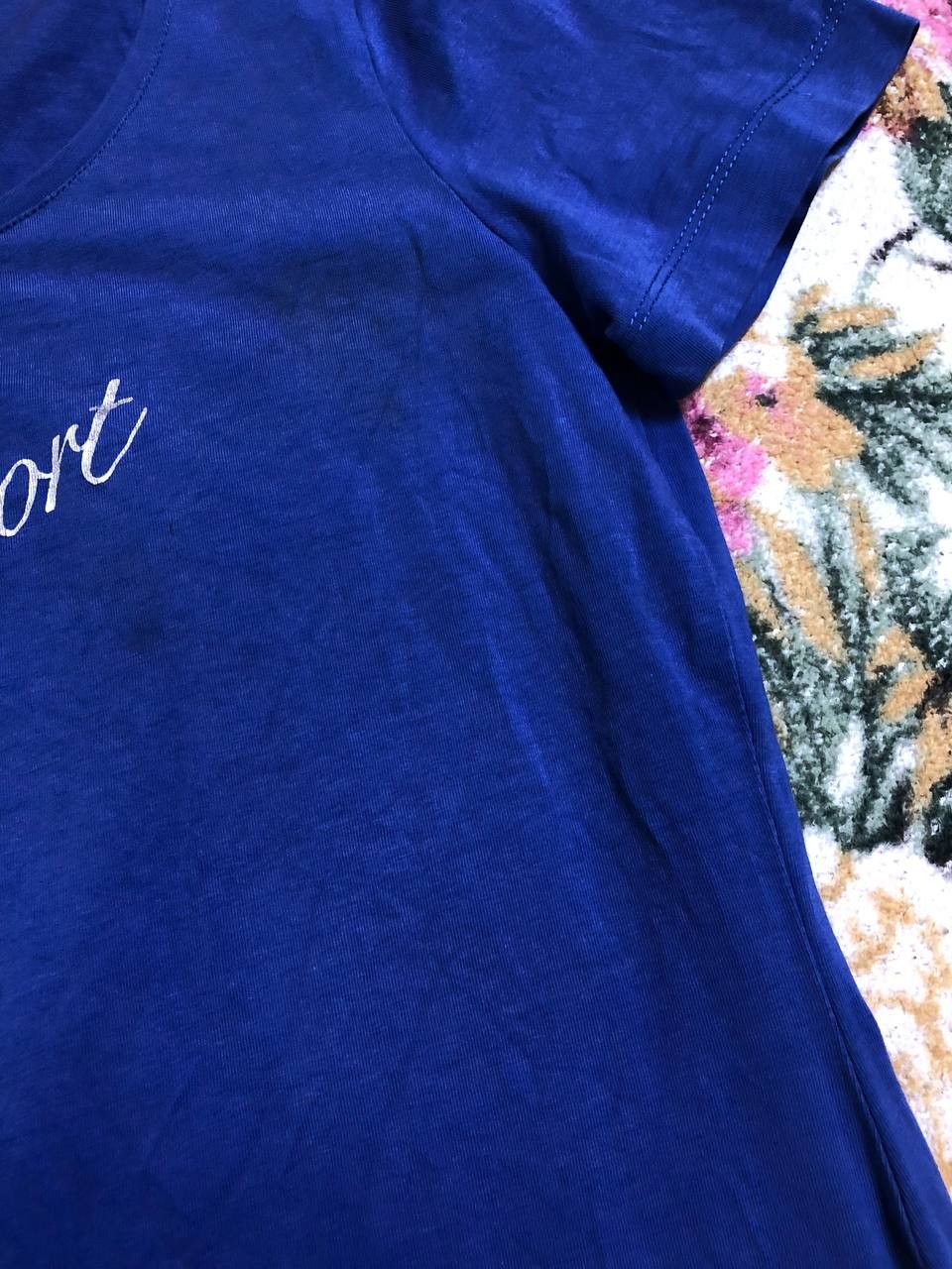 Escada Escada Sport Blue Printed T-Shirt Size L / US 10 / IT 46 - 7 Thumbnail
