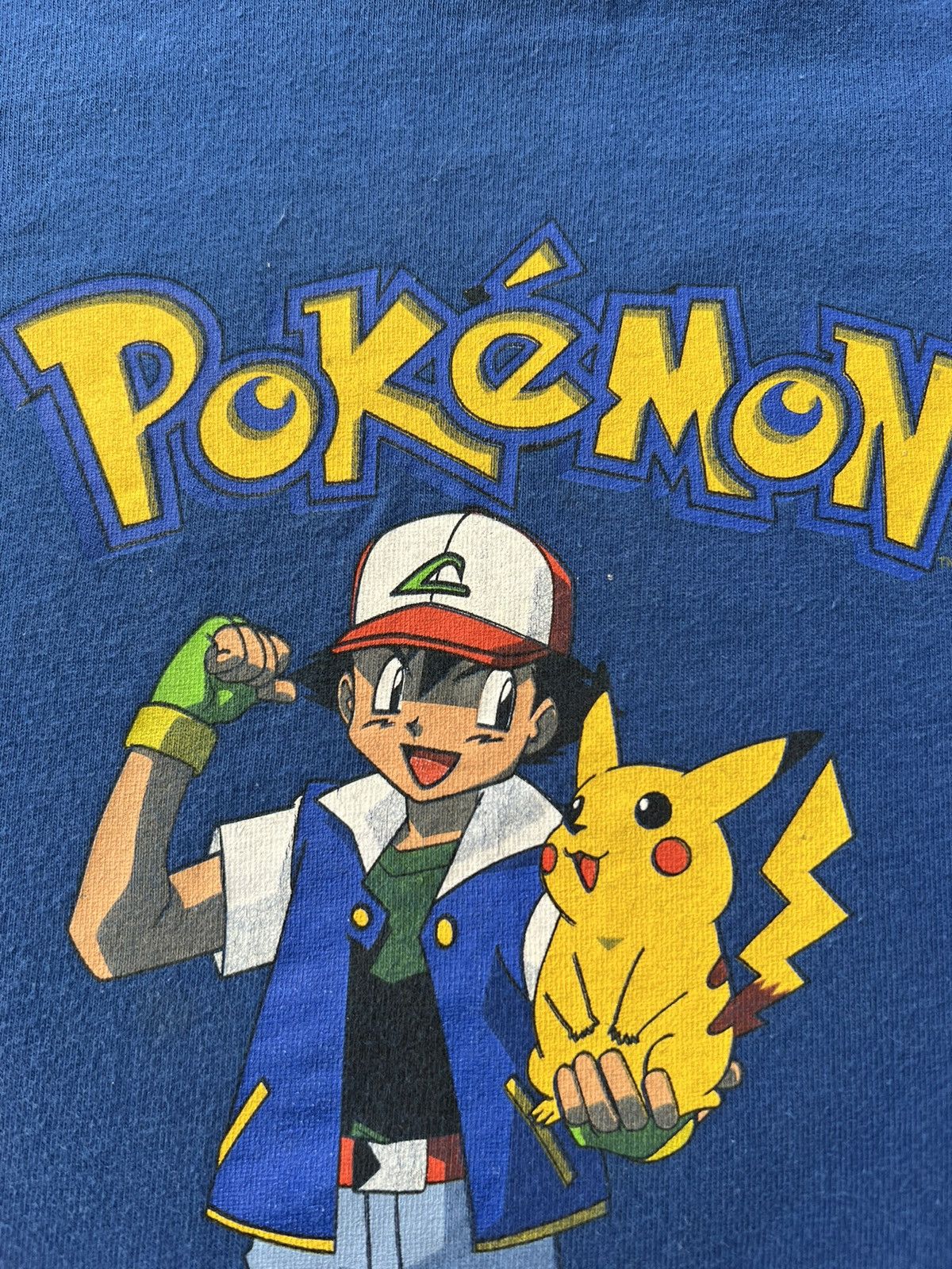 Pokemon Vintage 1999 Pokemon Pikachu Nintendo Cartoon Blue T-shirt Size US S / EU 44-46 / 1 - 5 Thumbnail